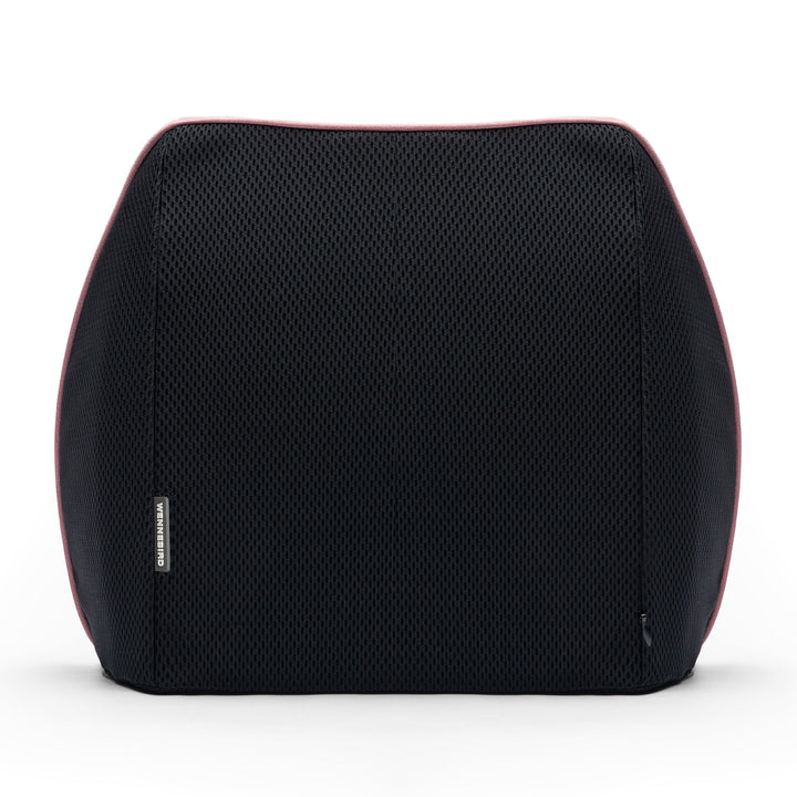 WENNEBIRD Model Q Lumbar Memory Foam Support Pillow to Improve Posture, Pink - VMInnovations