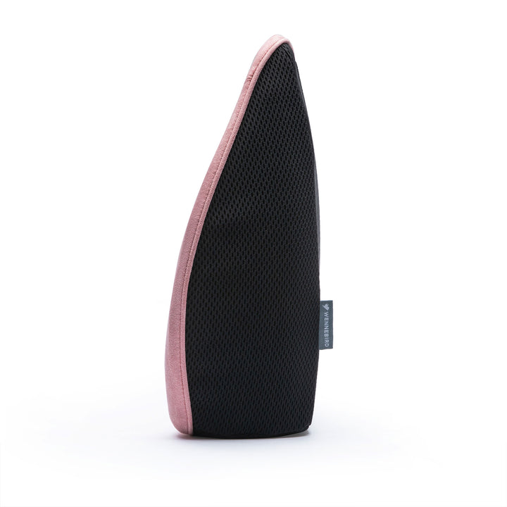 WENNEBIRD Model Q Lumbar Memory Foam Support Pillow to Improve Posture, Pink - VMInnovations