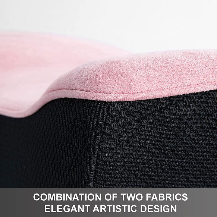WENNEBIRD Model Q Lumbar Memory Foam Support Pillow to Improve Posture, Pink - VMInnovations