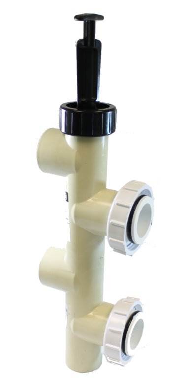 PENTAIR 263064 2" PVC Slide Pump Backwash Valve Side Mount Sand/DE (Used)