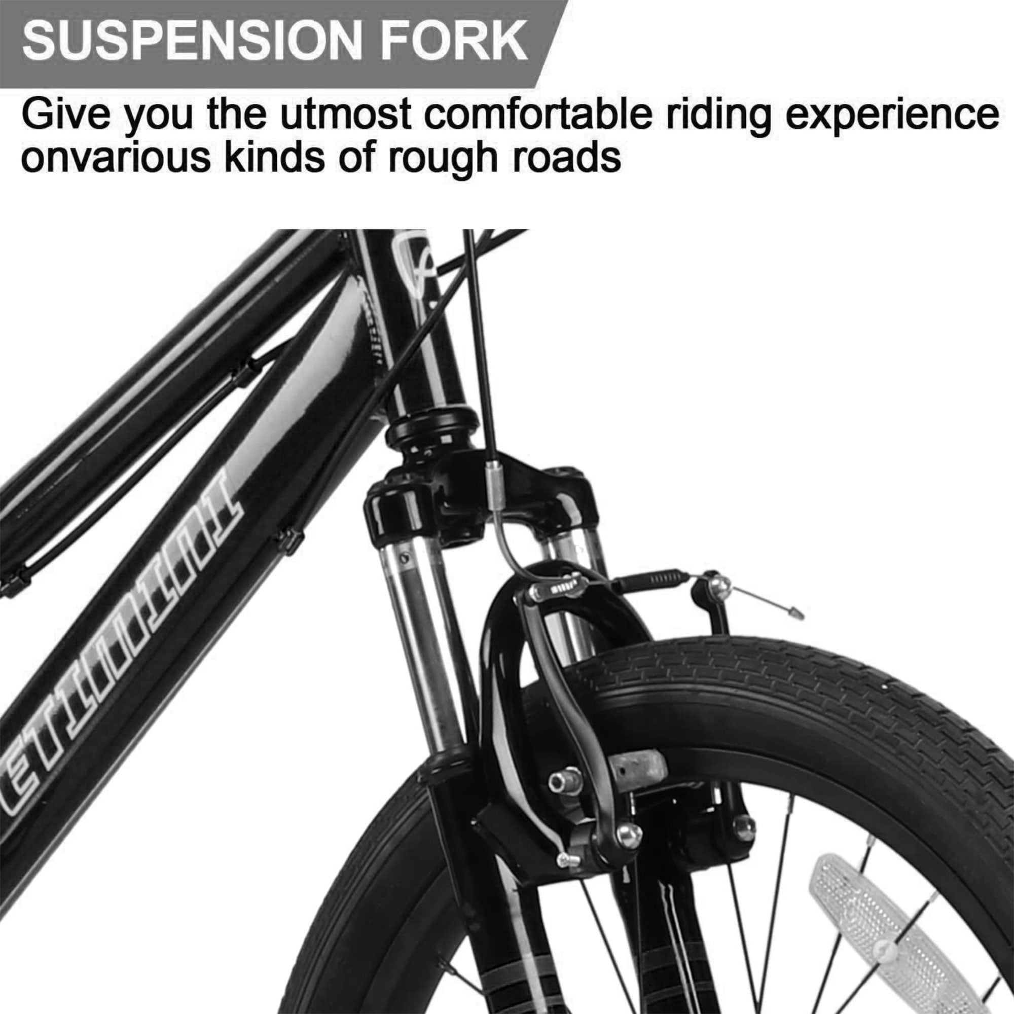 Petimini Cyclone 20" 6 Speed Kids Mountain Bike for Ages 5-9, Black (For Parts) - VMInnovations
