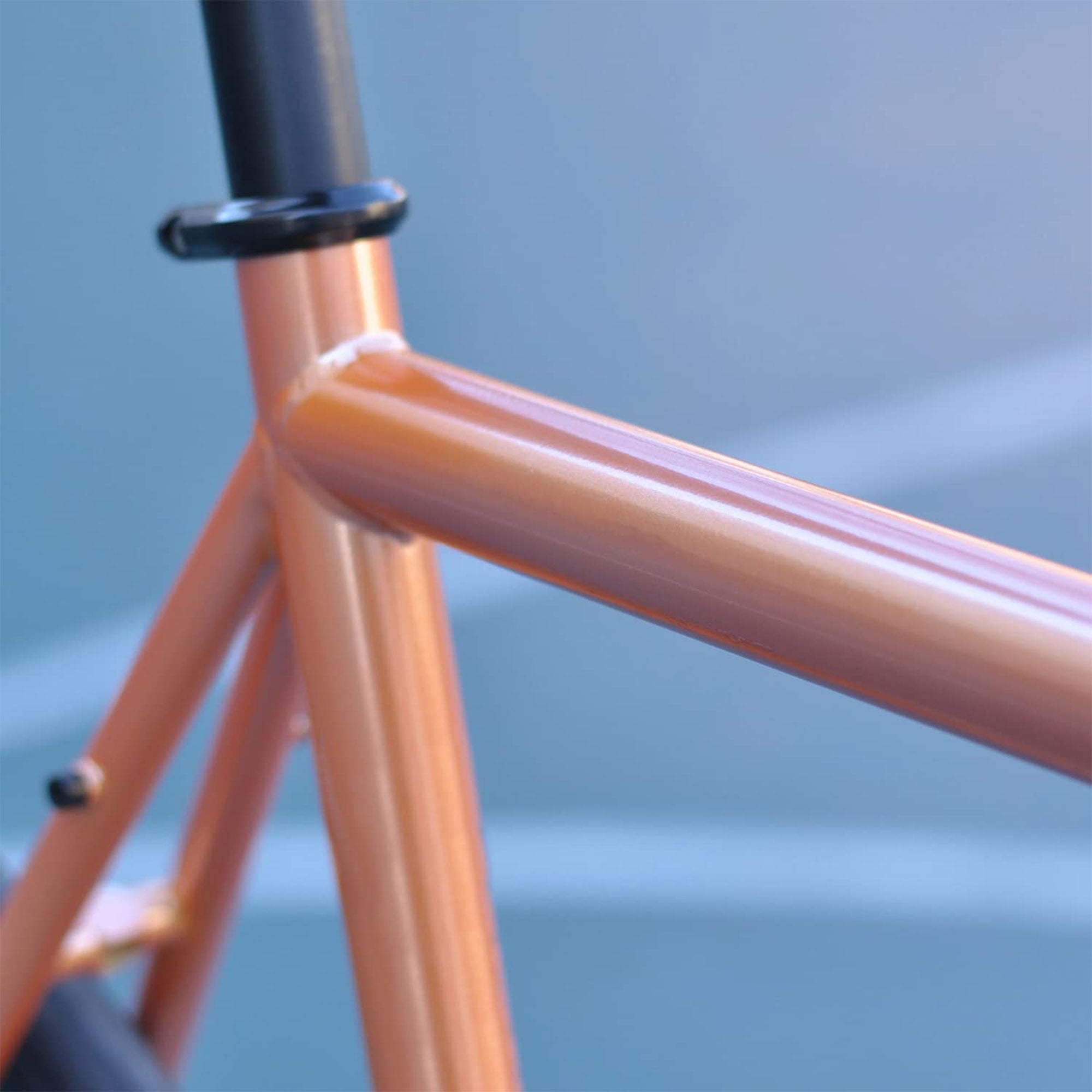 AVASTA 700C 54 In Single Speed Fixed Gear Commuter Fixie Bike, Copper (Open Box) - VMInnovations