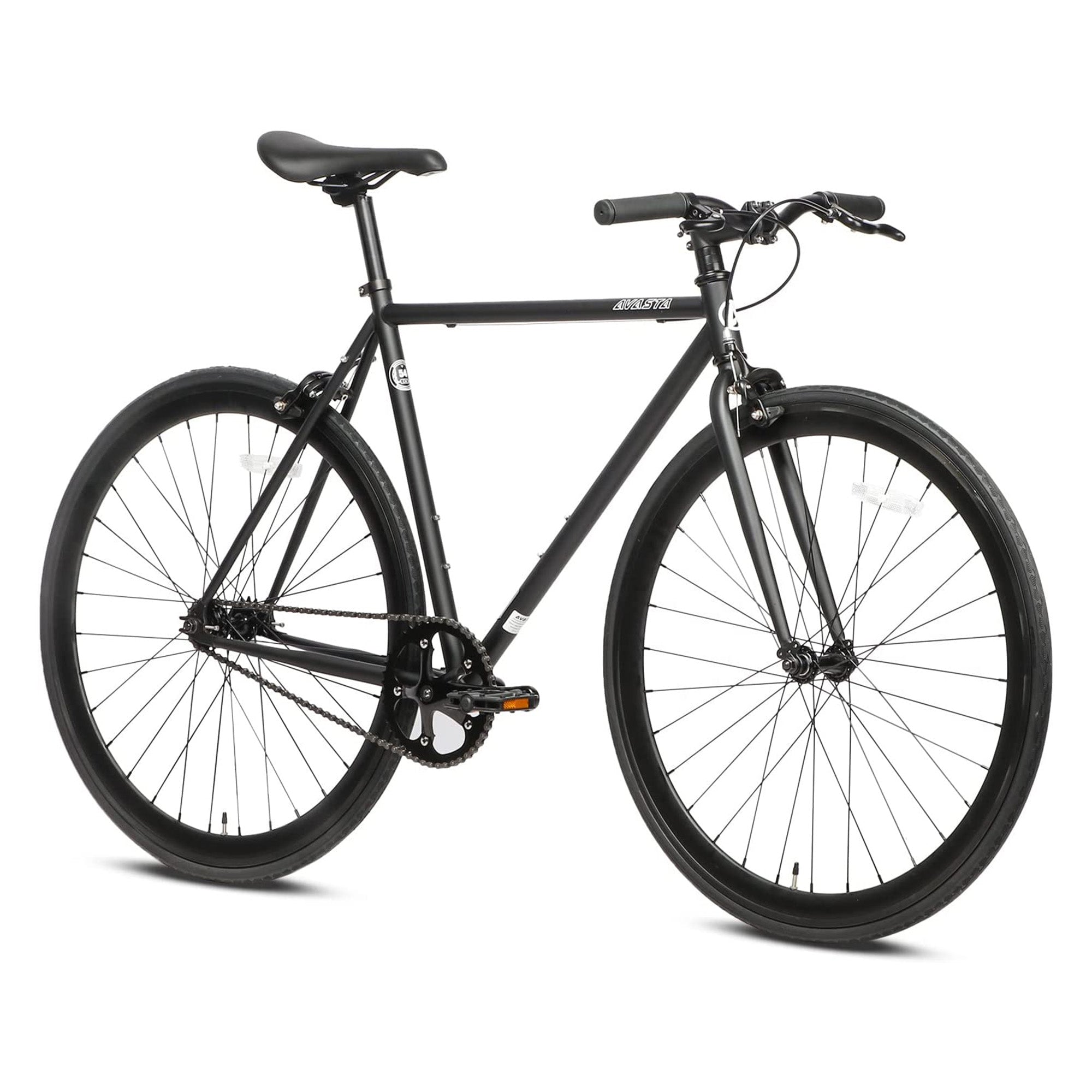 AVASTA 700C 47 In Single Speed Loop Fixed Gear Commuter Fixie Bike, Black (Used) - VMInnovations
