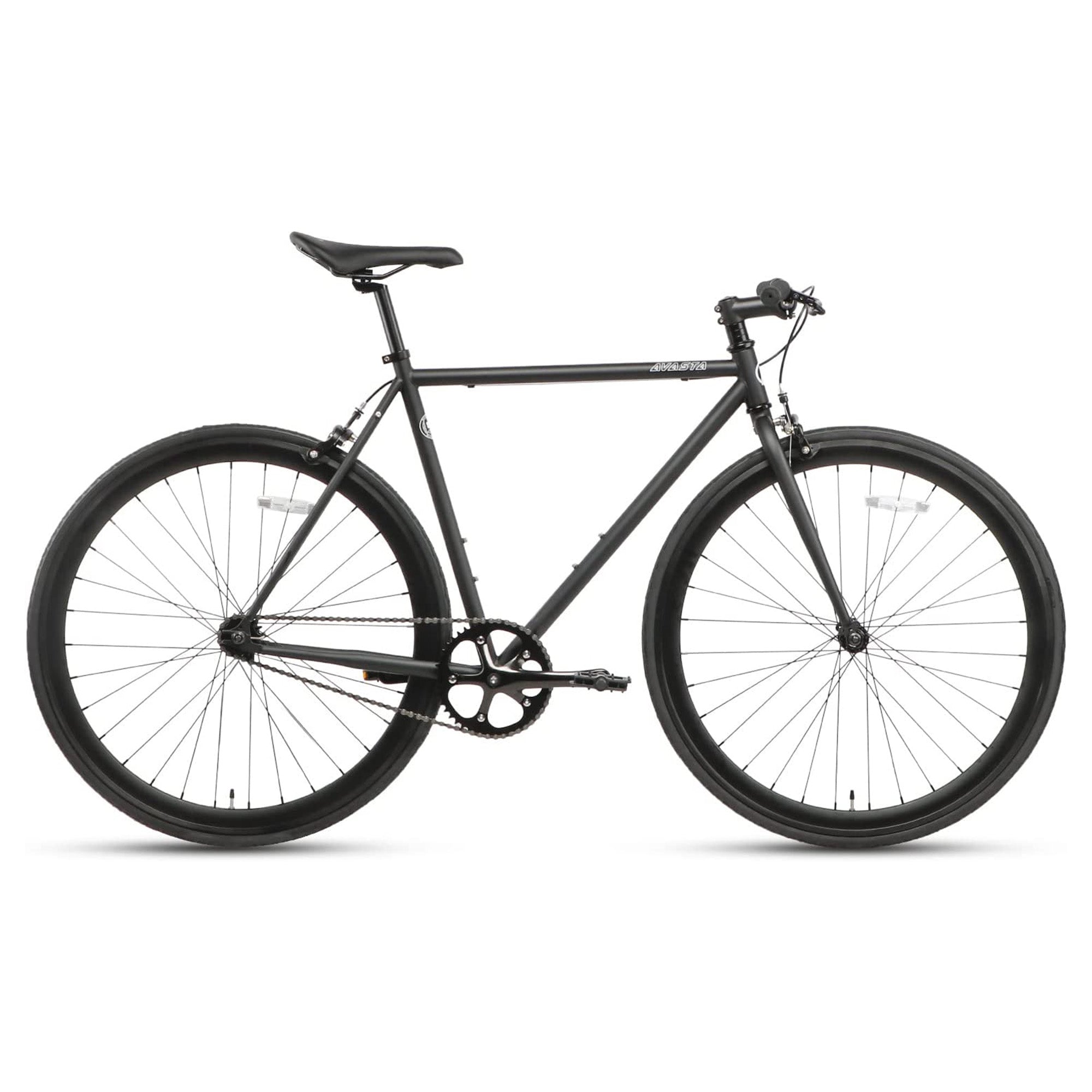 AVASTA 700C 47 In Single Speed Loop Fixed Gear Commuter Fixie Bike, Black (Used) - VMInnovations