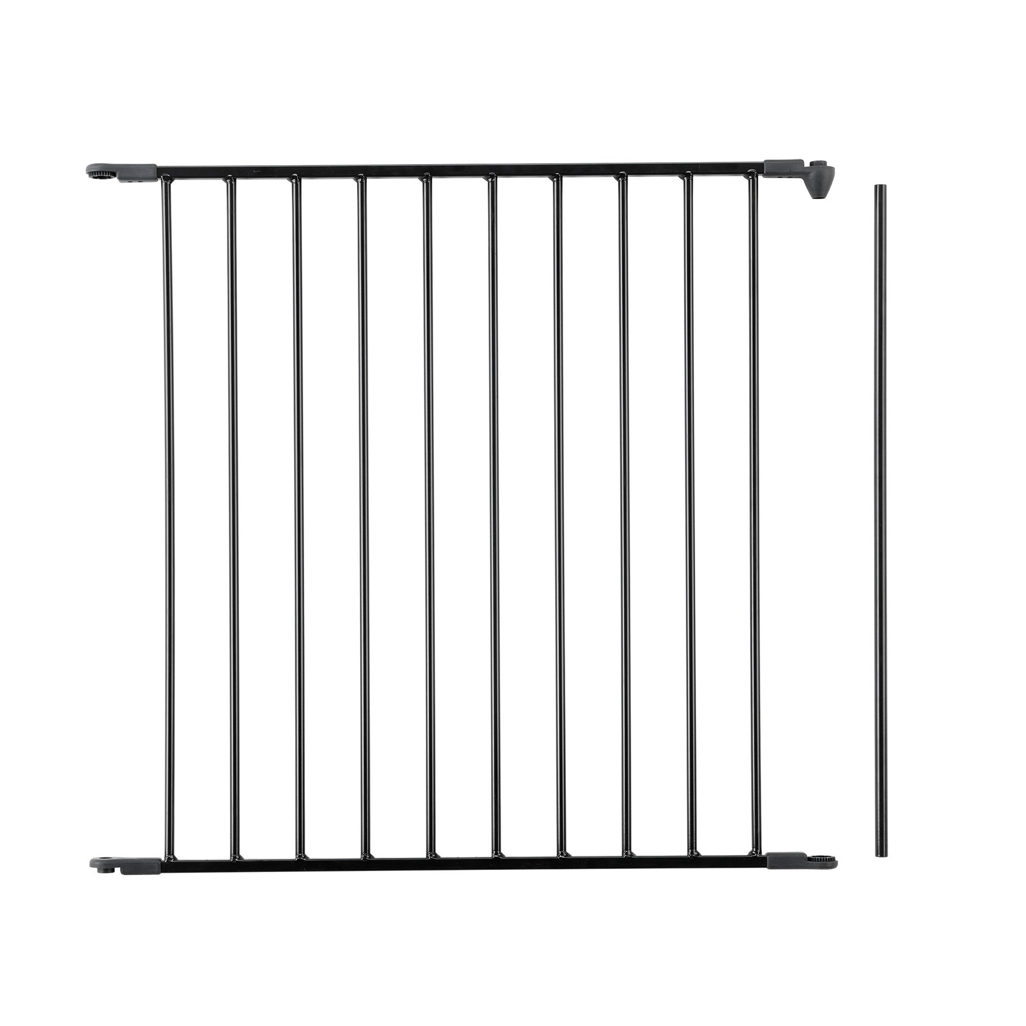 Scandinavian Pet Flex Metal 28.4in Baby Gate Extension Panel Accessory, Black