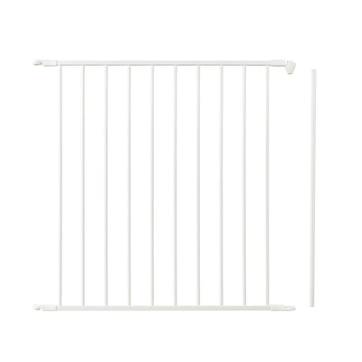 Scandinavian Pet Flex Metal 28.4in Baby Gate Extension Panel Accessory, White