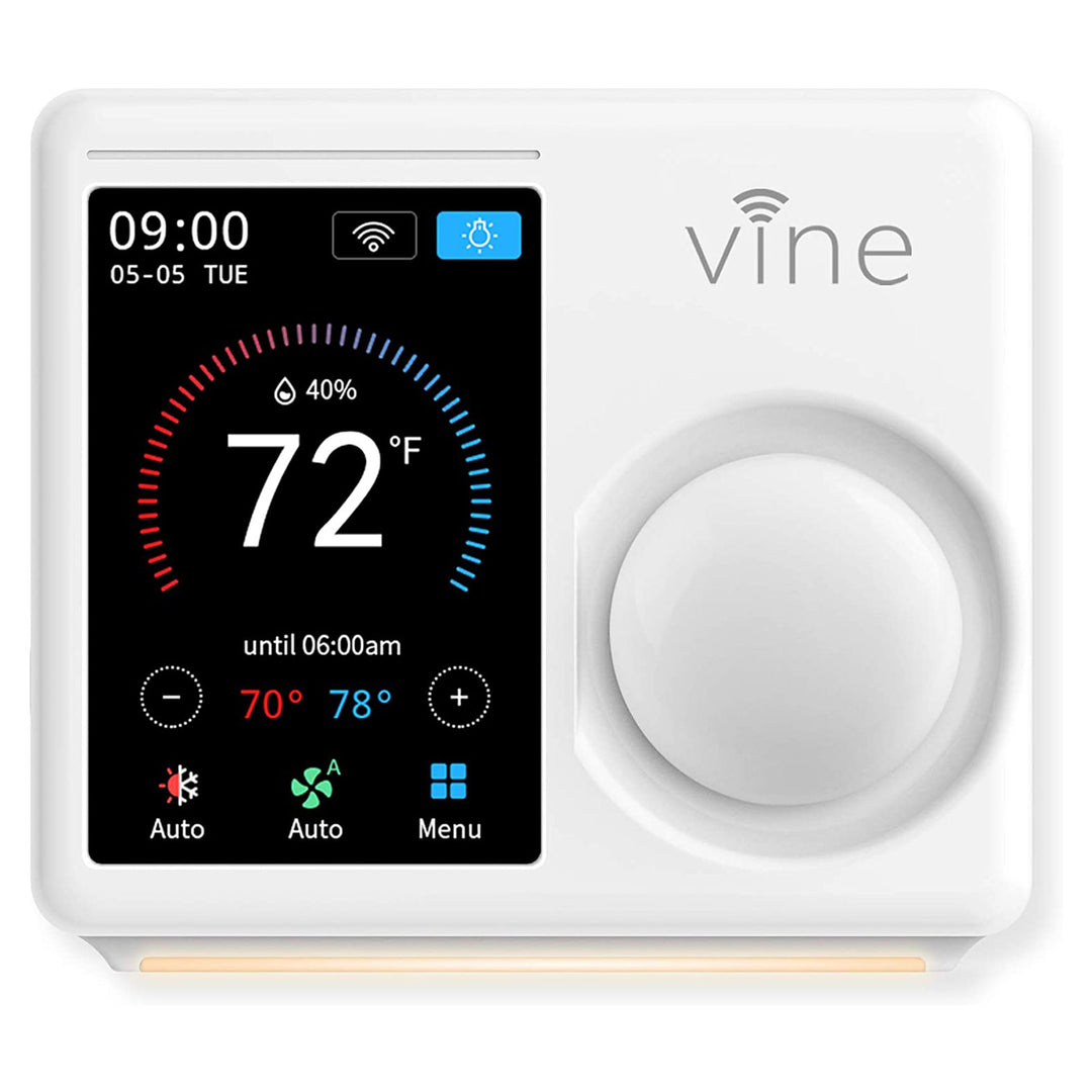 Vine Wi Fi 7 Day and 8 Period Programmable Smart Home Thermostat, 5th Gen - VMInnovations