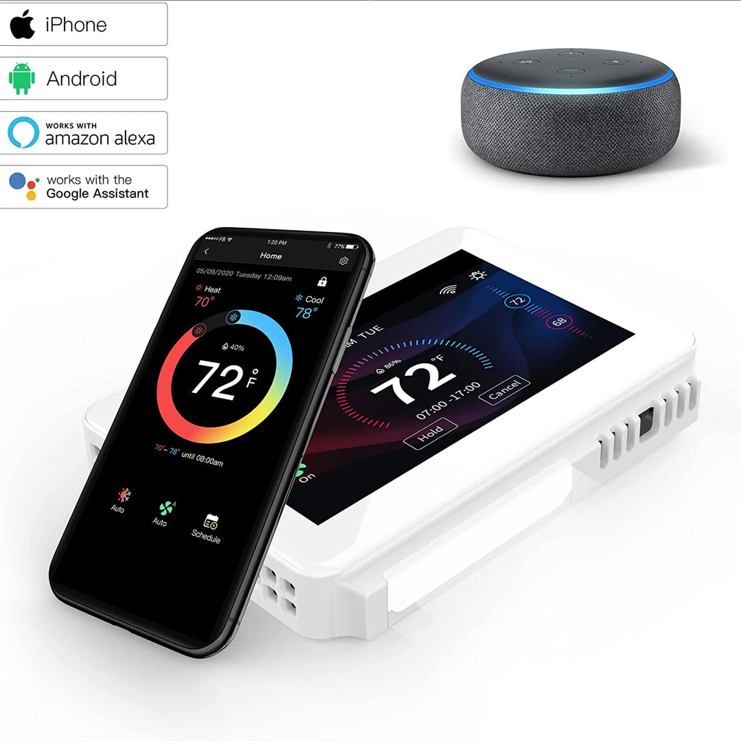 Vine Wi Fi 7 Day and 8 Period Programmable Smart Home Thermostat, 6th Gen - VMInnovations