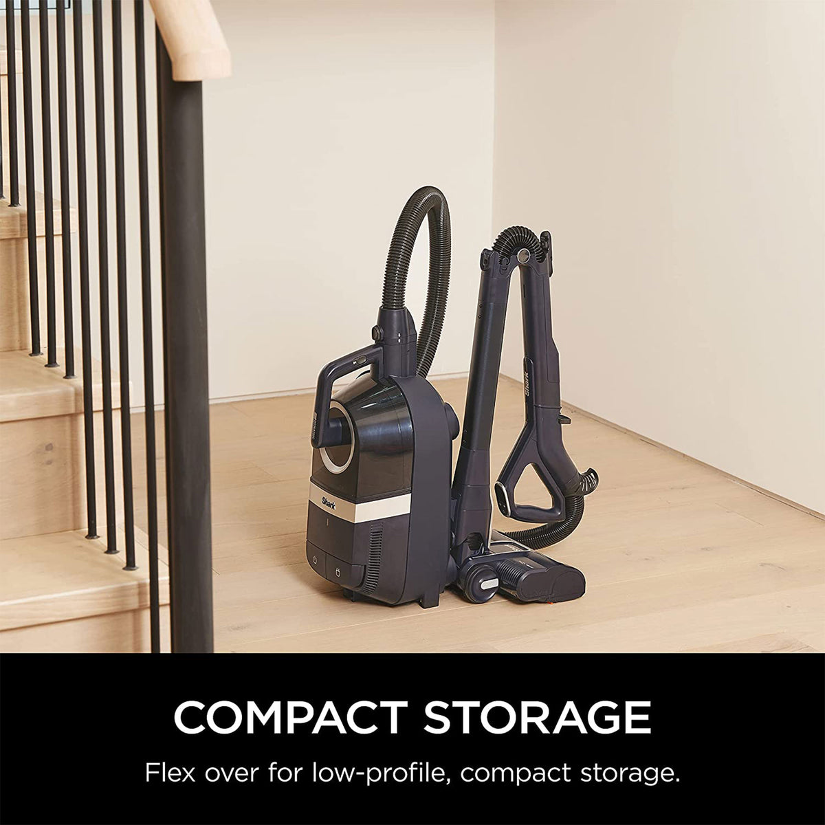 Shark CZ351 Canister Bagless Corded Vacuum w/Self-Cleaning Brushroll & PowerFins