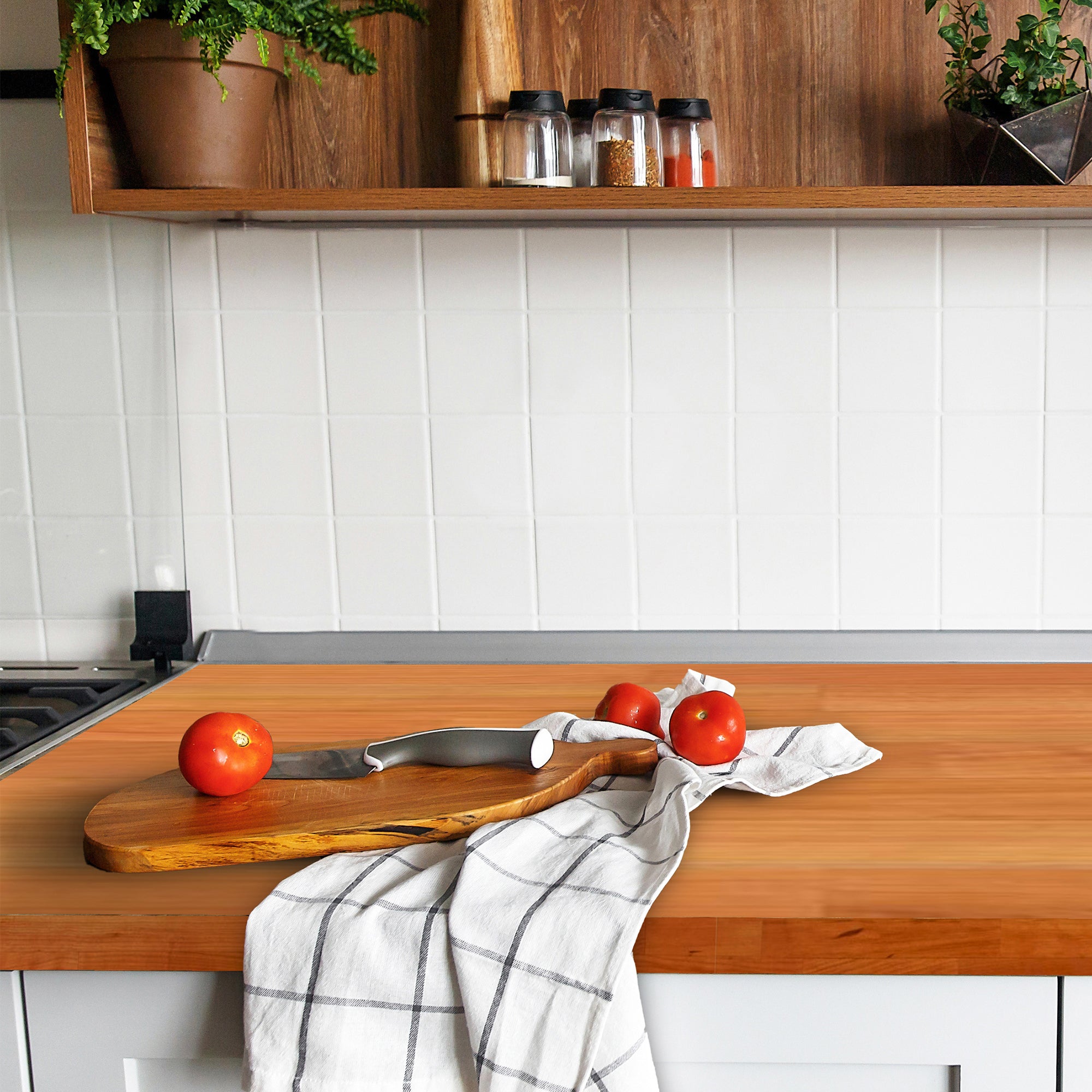 John Boos Butcher Block Kitchen Countertop, 24" x 25" x 1 1/2", Cherry(Open Box)