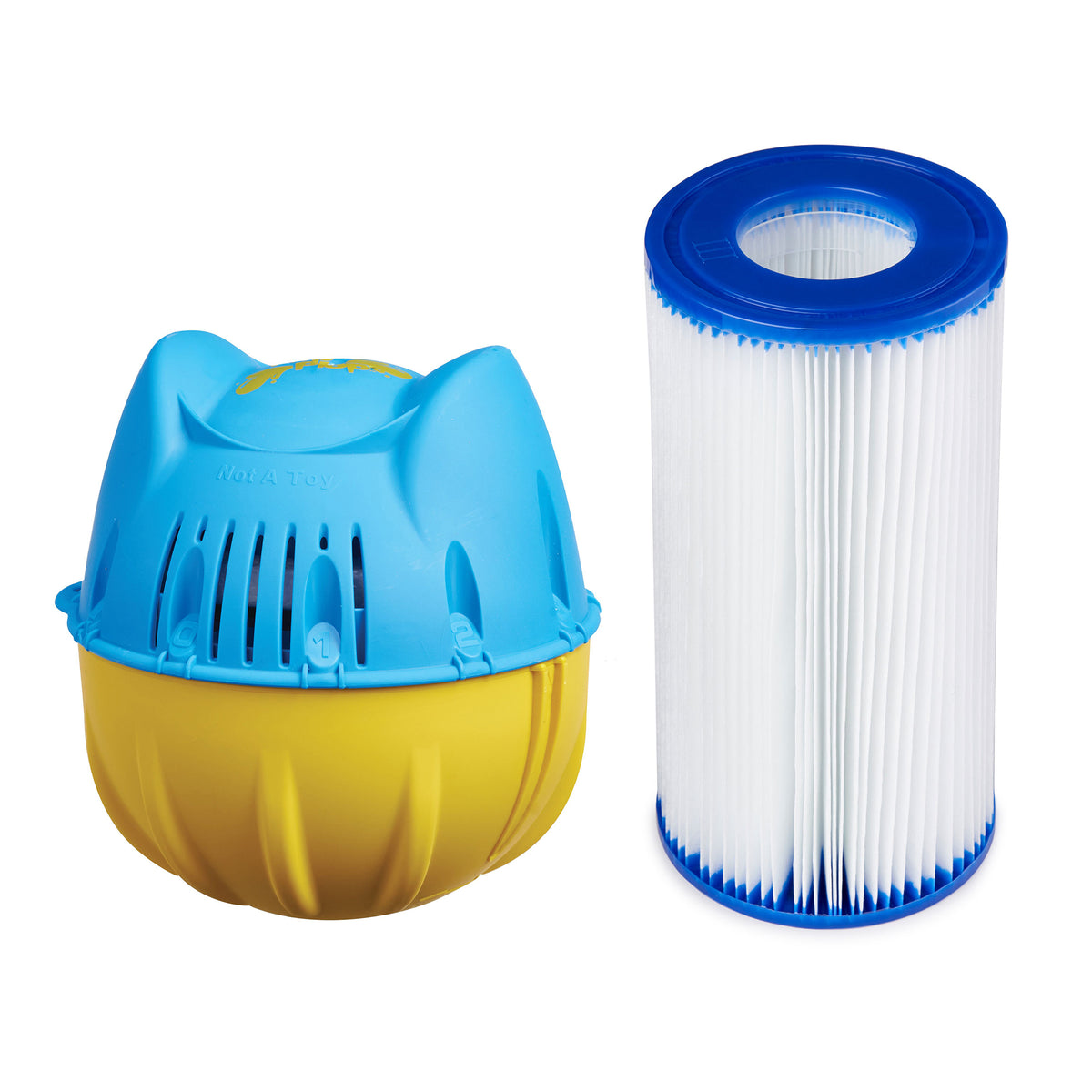 Hey! Cool Pool Flip Plop Mineral Cleaning Care w/ Bestway Filter Pump Cartridge