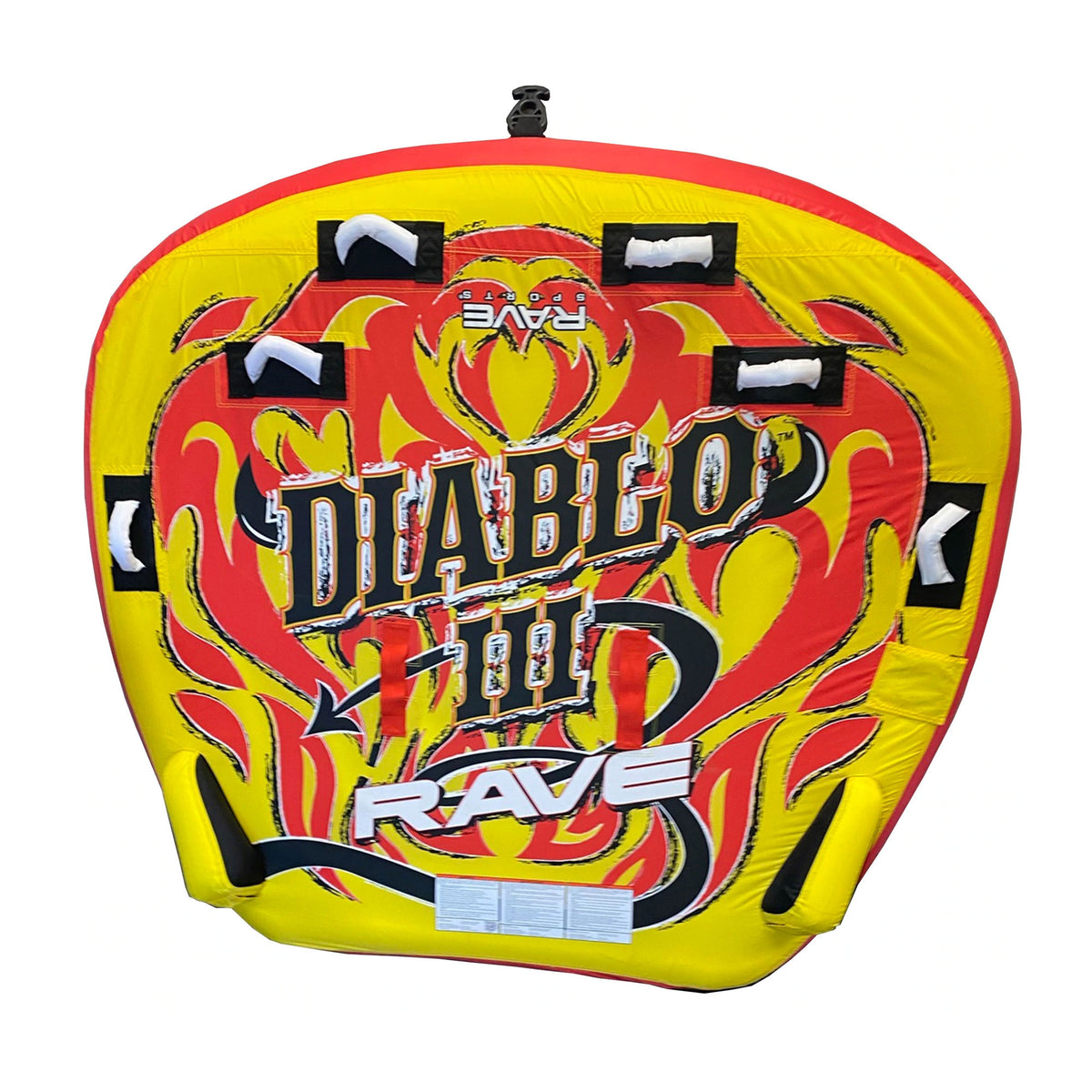 RAVE Sports Mass Frantic 4 Rider Boat Innertube + Diablo 3 Rider Boat Innertube