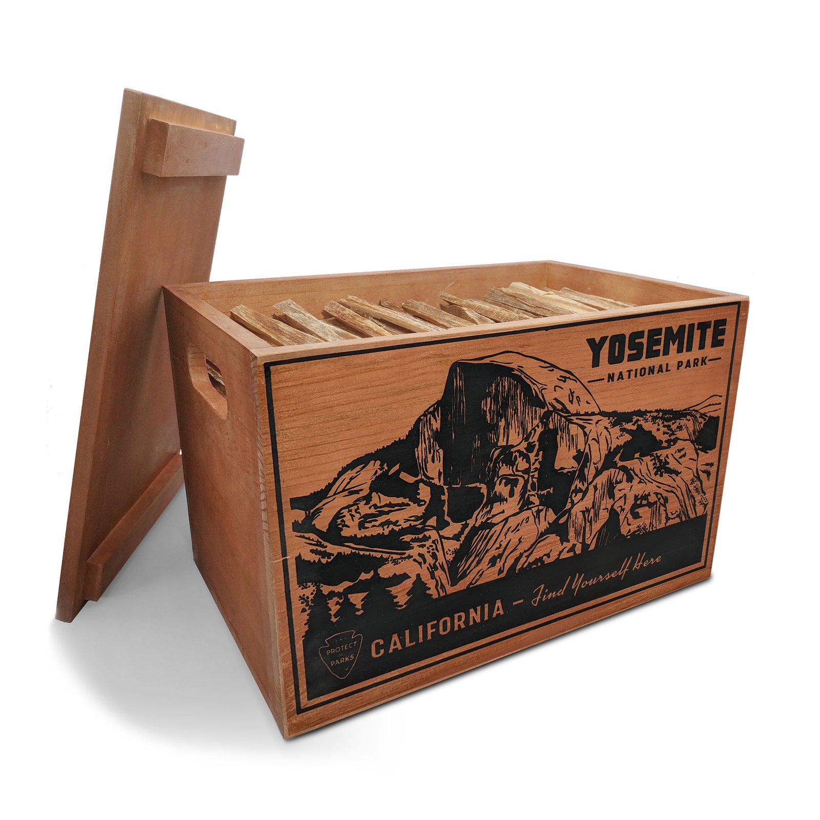 Betterwood Products 04405 Fatwood Firestarter in Wooden Crate, Yosemite, 13 LB - VMInnovations