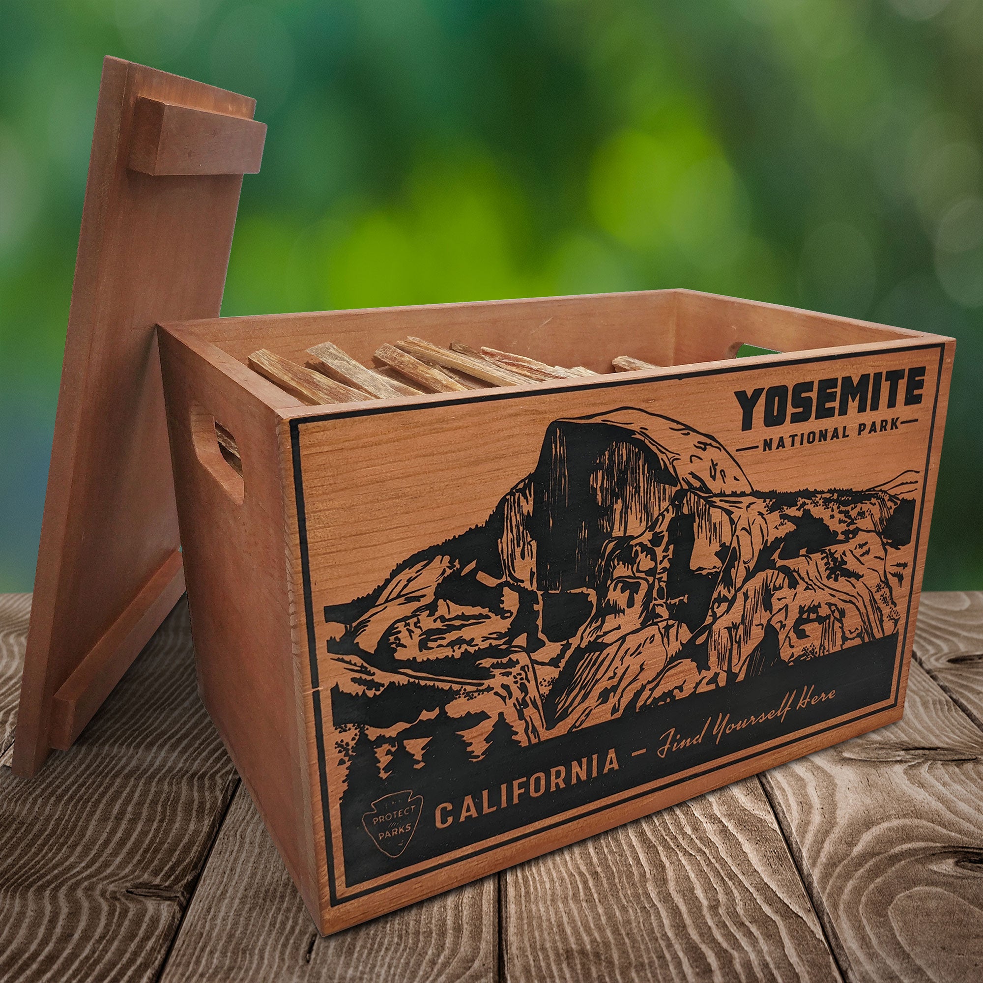 Betterwood Products Fatwood Firestarter in Wooden Crate, Yosemite, 13LB(Damaged) - VMInnovations