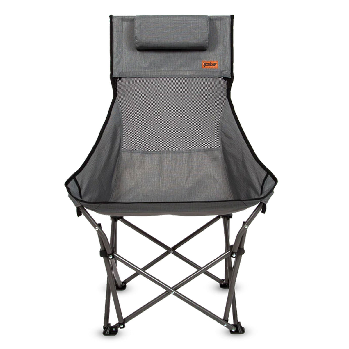 Mac Sports Folding Utility Cart with Table, Gray, and XP Camping Chair, Gray