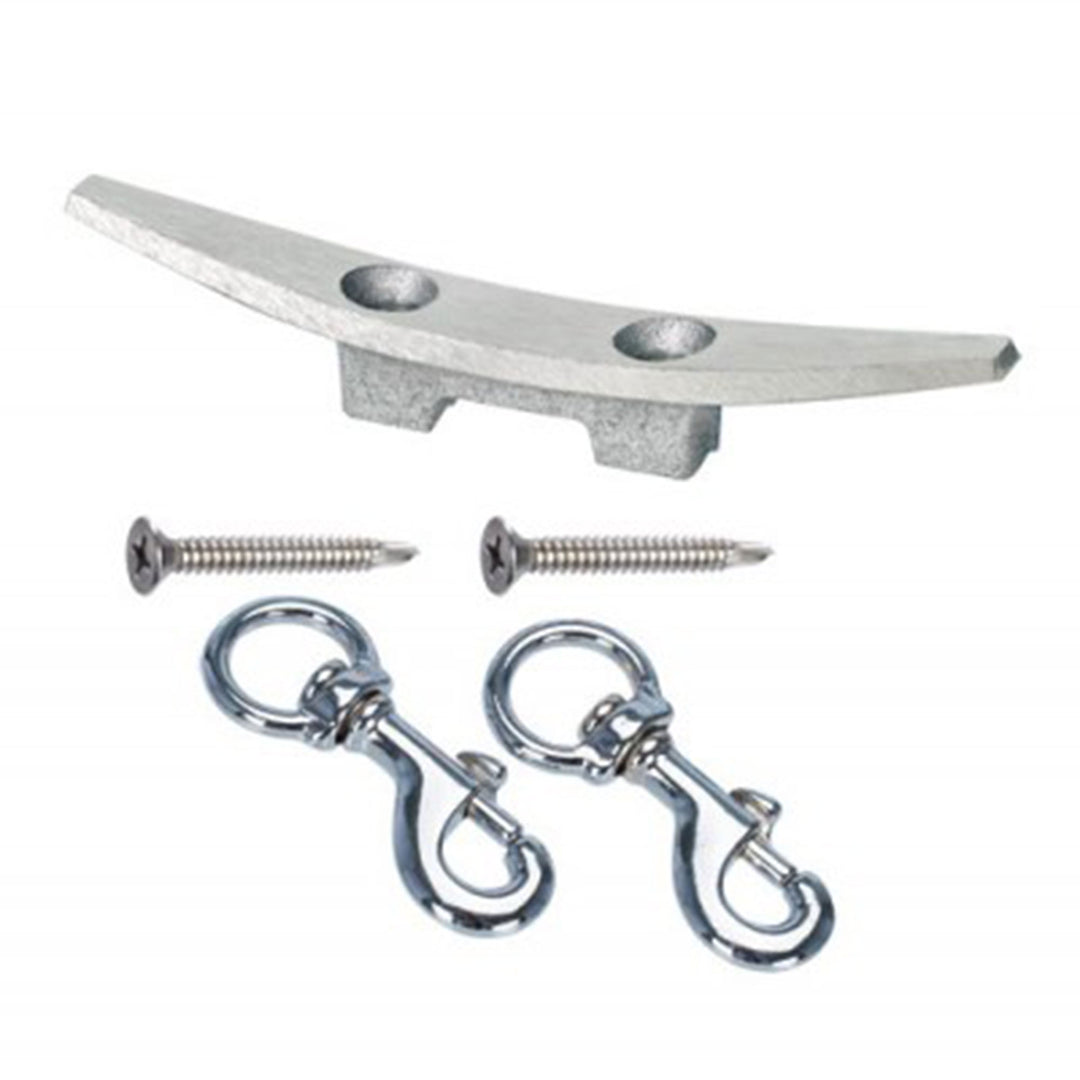 Concord American Flagpole Tapered Aluminum Traditional Pole Kit, Clear, 20 Feet - VMInnovations