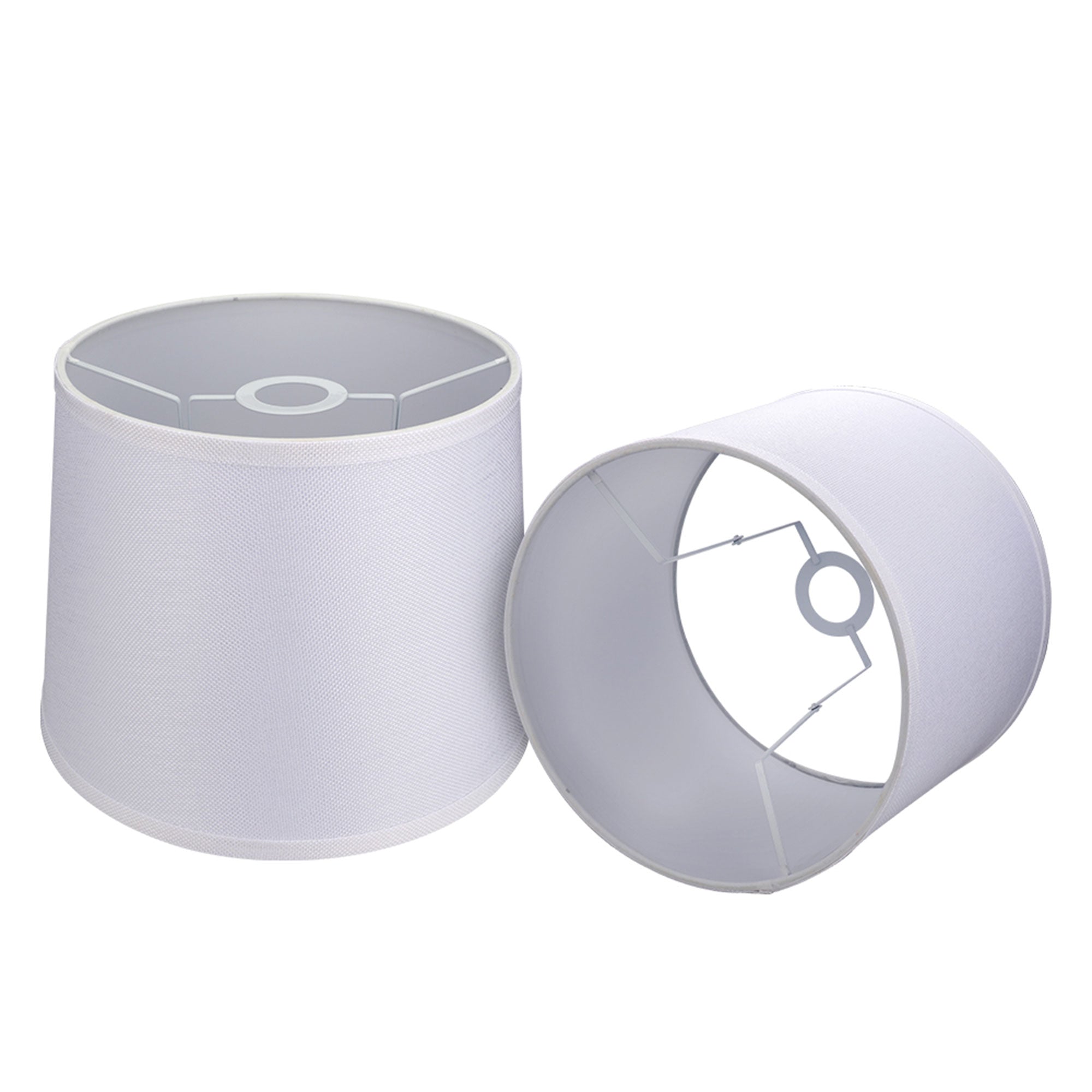 ALUCSET Fabric Drum Lampshades w/ Spider/UNO Dual Installation, (2) (Open Box) - VMInnovations