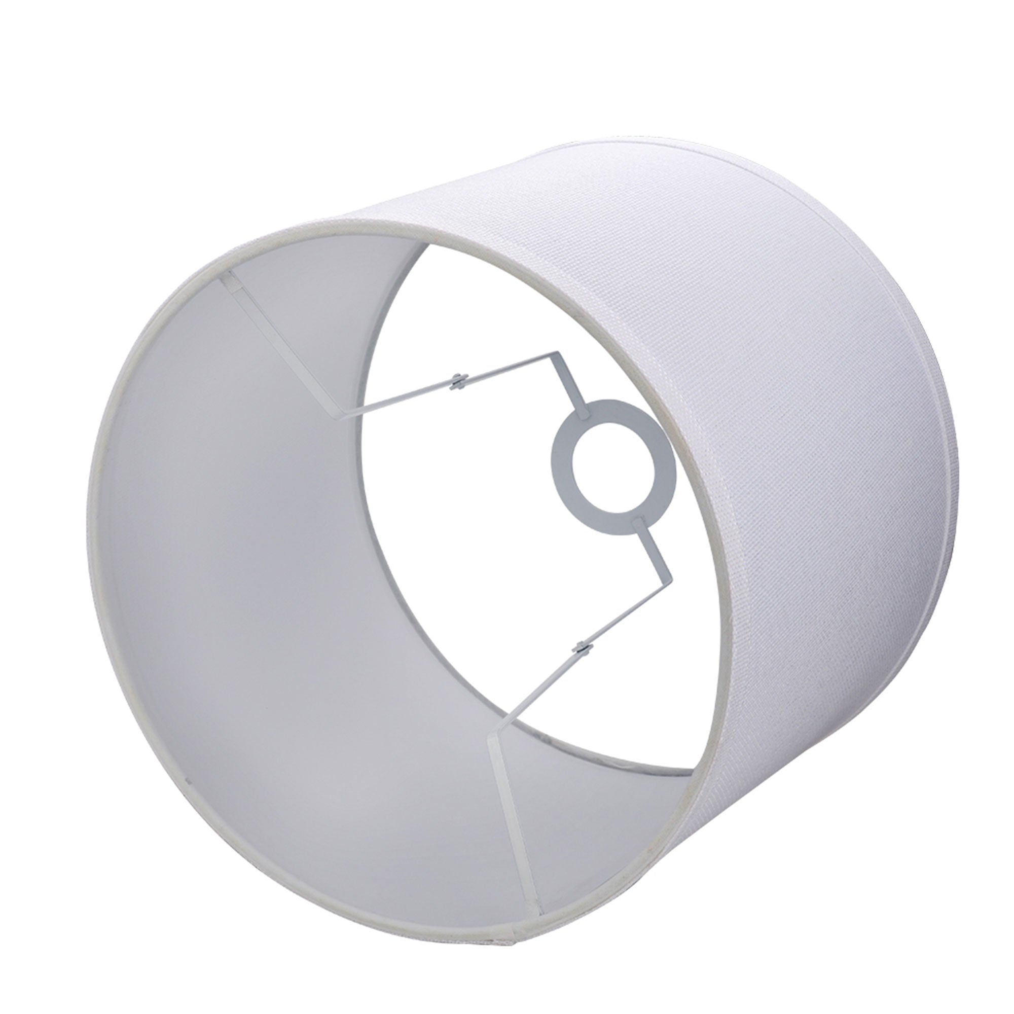 ALUCSET Fabric Drum Lampshades w/ Spider/UNO Dual Installation, (2) (Open Box) - VMInnovations