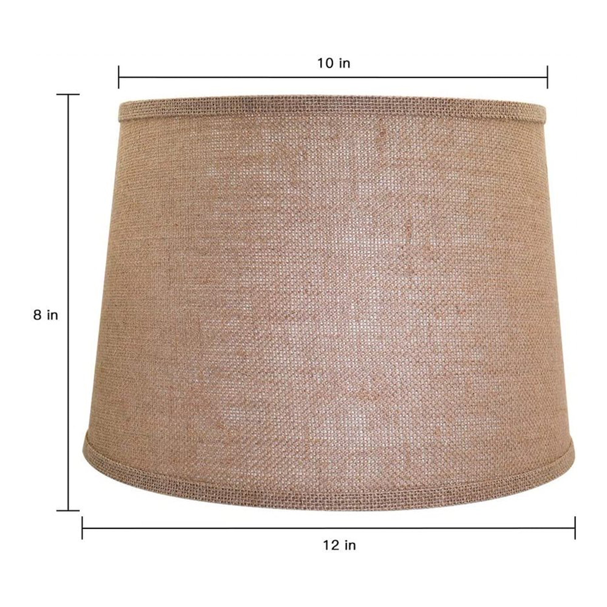 ALUCSET Burlap Drum Lampshades for Table Lamps and Floor Lights (Open Box) - VMInnovations