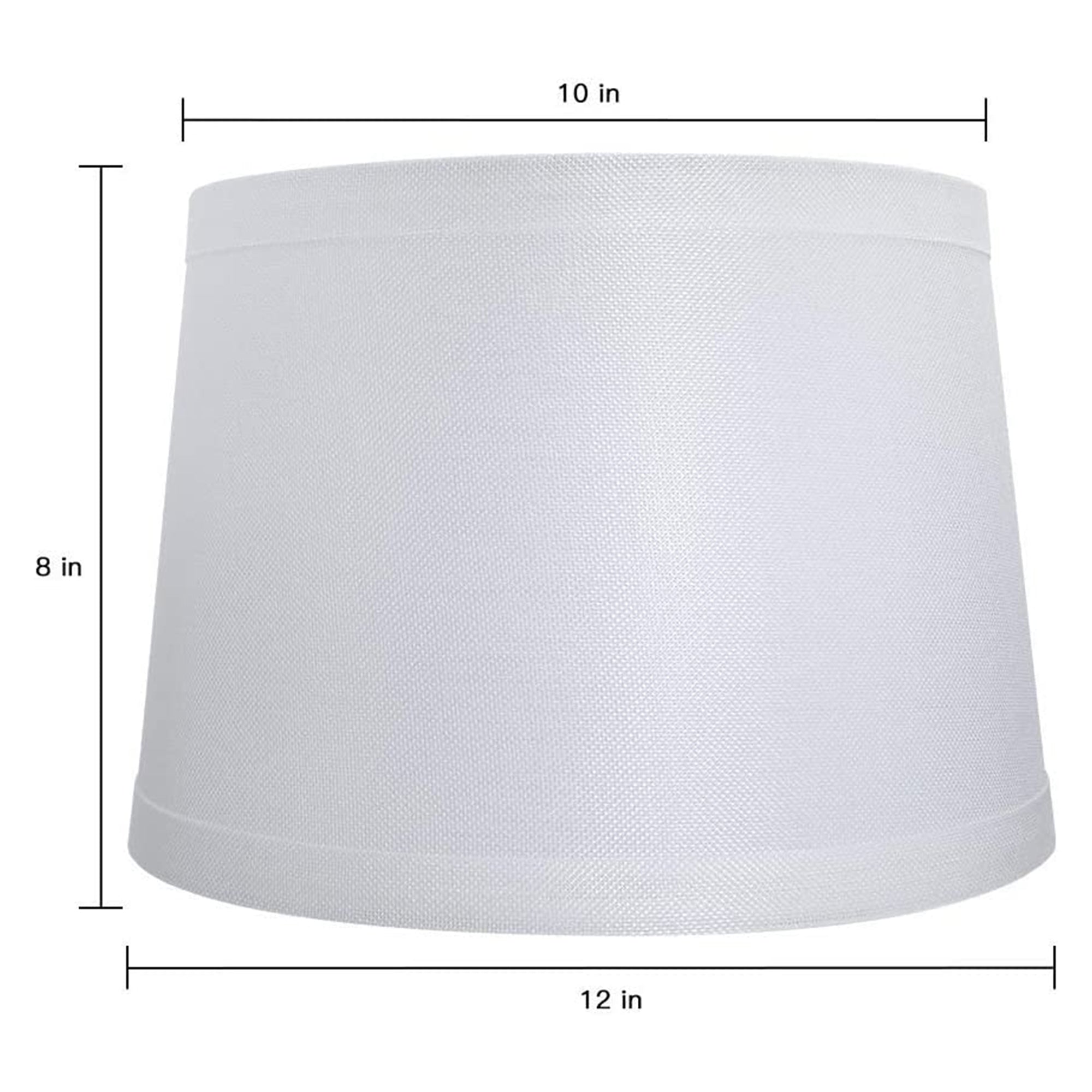 ALUCSET Drum Lampshades for Table Lamps/Floor Lights, Set of 2, White (Open Box) - VMInnovations
