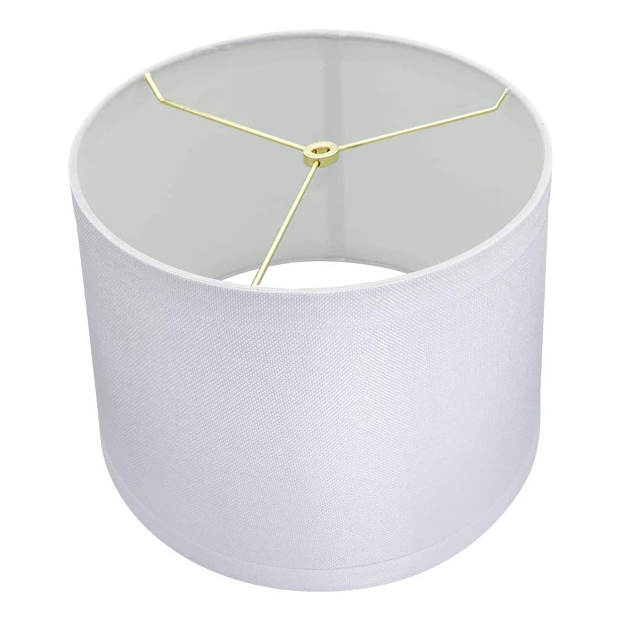 ALUCSET Drum Lampshades for Table Lamps/Floor Lights, Set of 2, White (Open Box) - VMInnovations