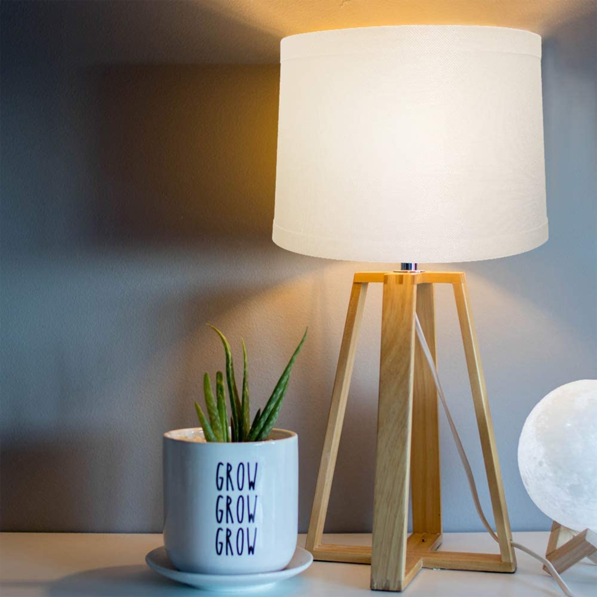 ALUCSET Drum Lampshades for Table Lamps/Floor Lights, Set of 2, White (Open Box) - VMInnovations