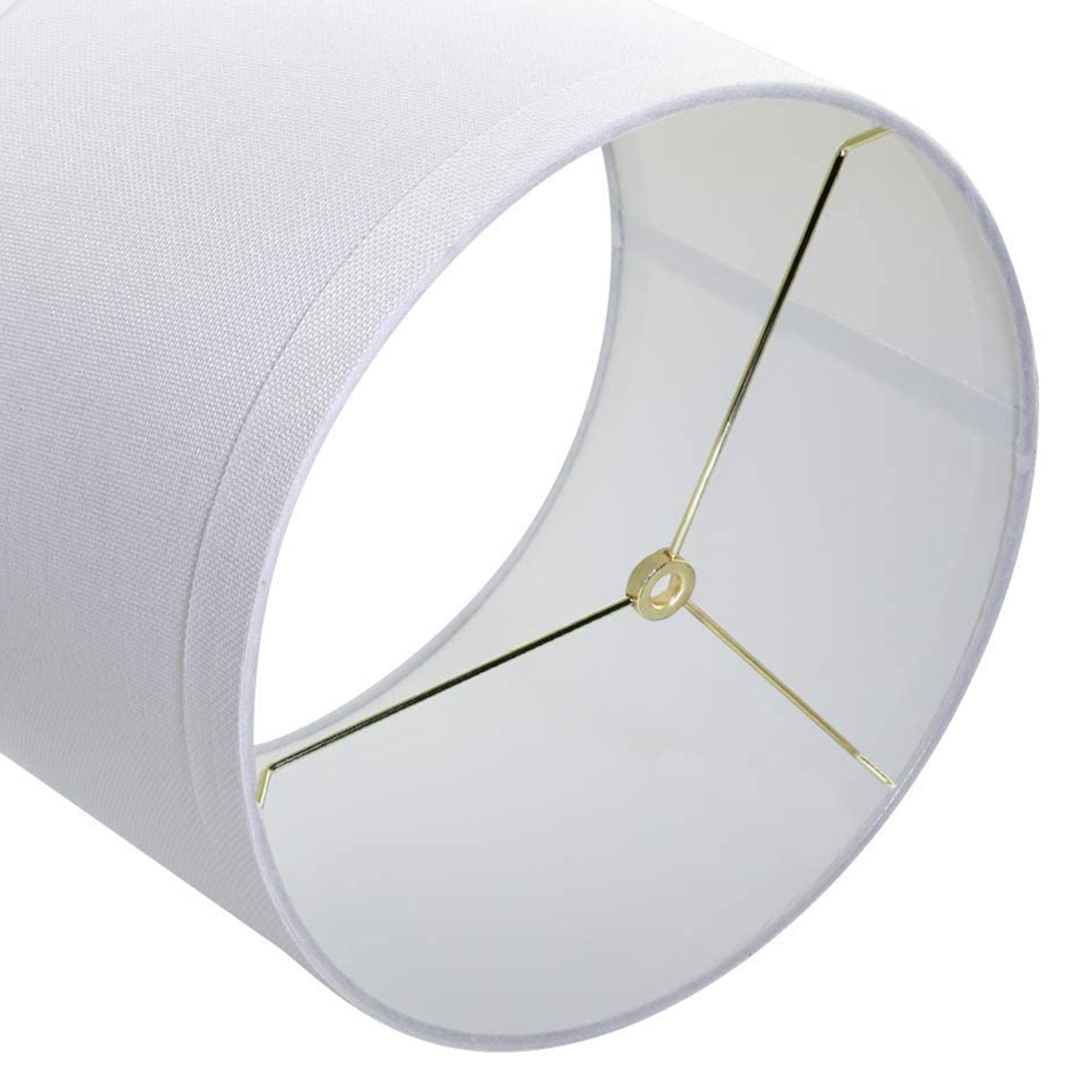 ALUCSET Drum Lampshades for Table Lamps/Floor Lights, Set of 2, White (Open Box) - VMInnovations