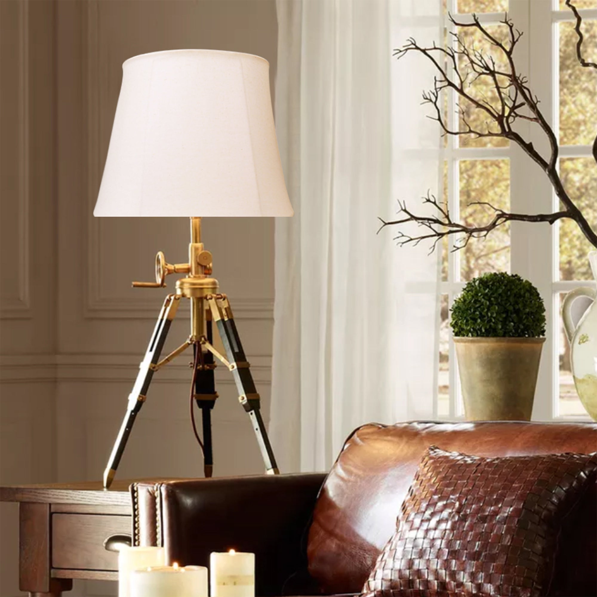 ALUCSET Royal Foldable Lampshades w/Spider Installation, Set of 2, (For Parts) - VMInnovations