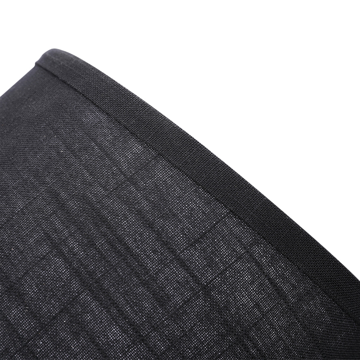 ALUCSET 10x12x8In Linen 2 Tone Drum Lamp Shade, Black & White (2 Pack) (Used)