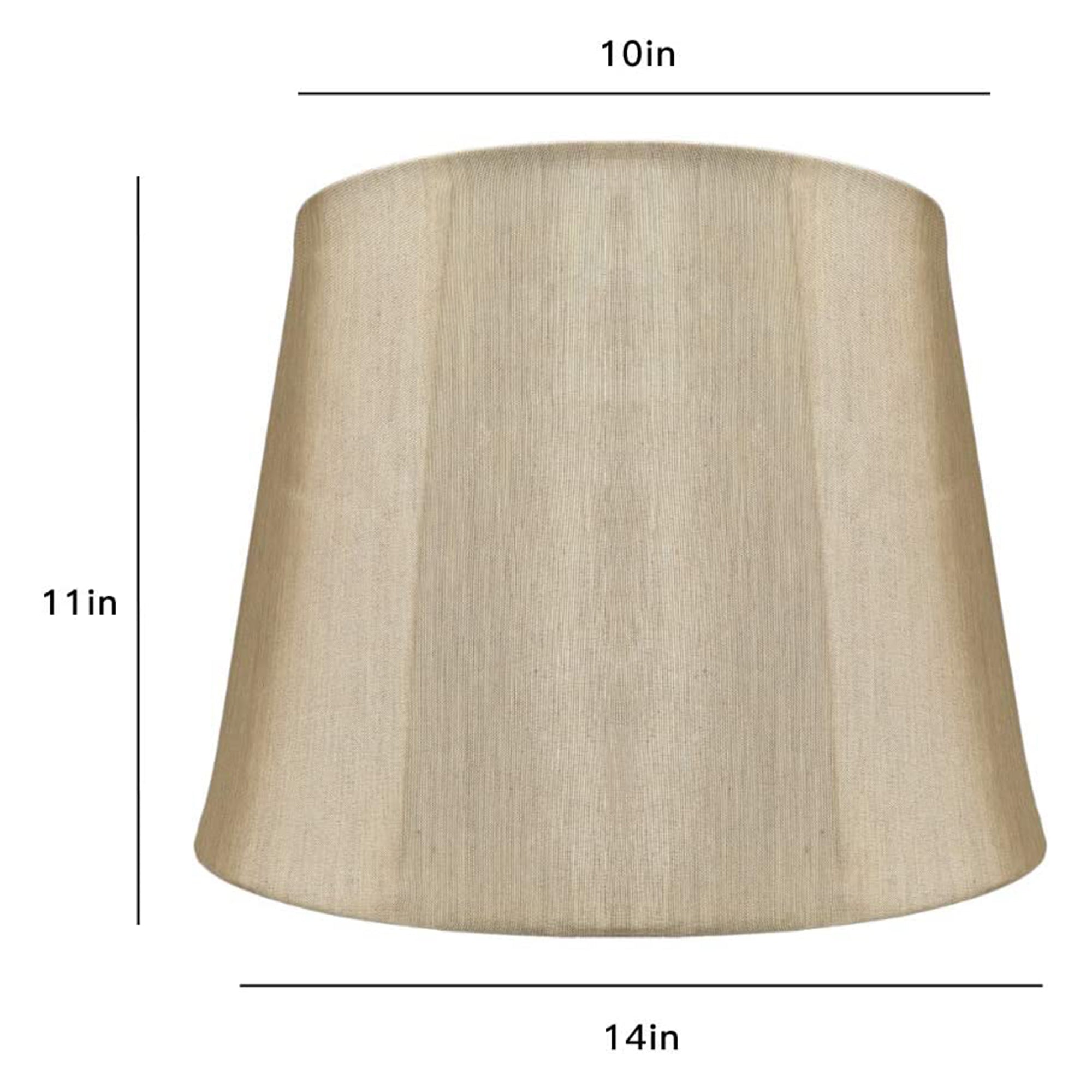 ALUCSET Linen Drum Lampshades with Spider Installation, Set of 2 (Open Box) - VMInnovations