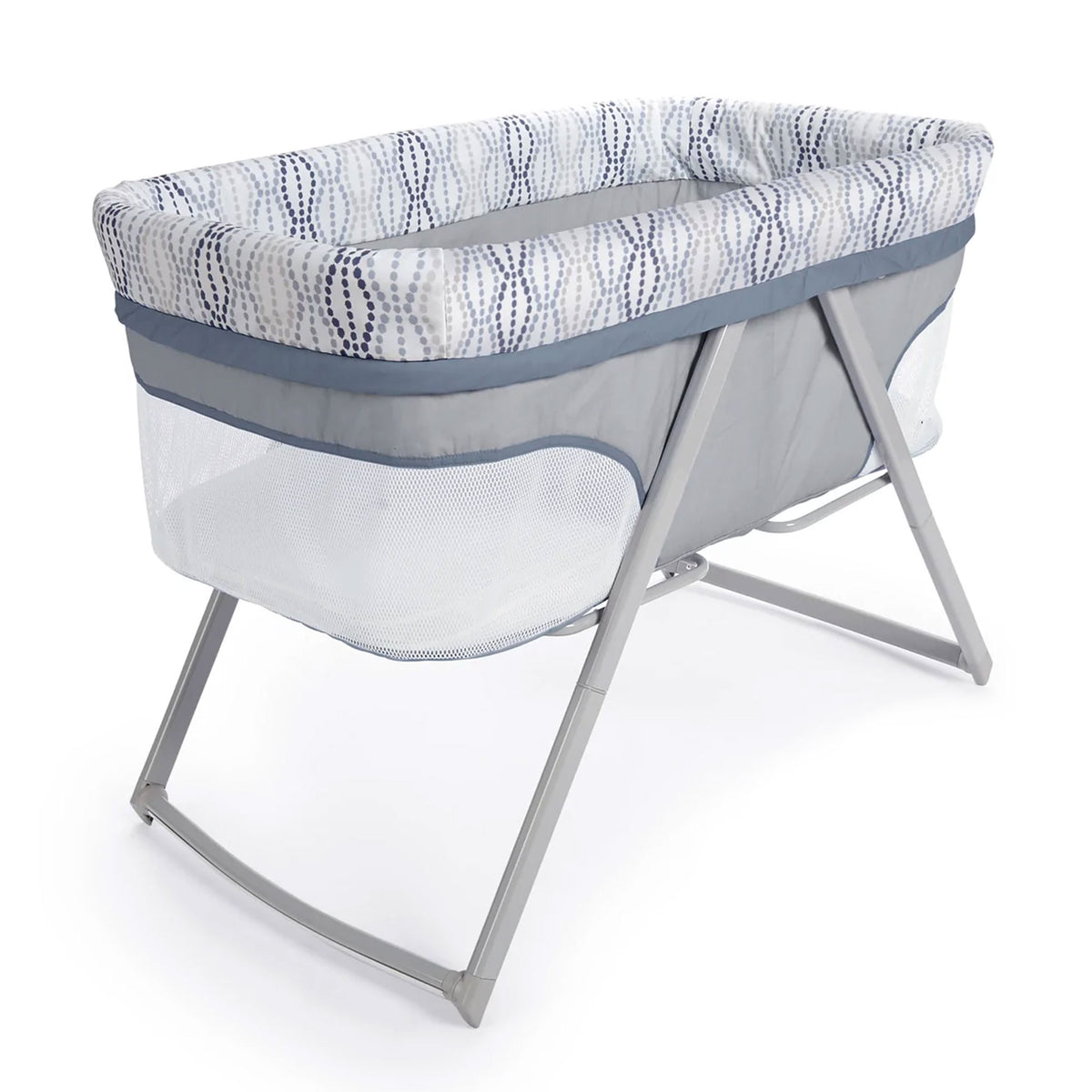 Ingenuity Portable Folding FoldAway Rocking Bassinet for Babies, Fletcher, Gray - VMInnovations