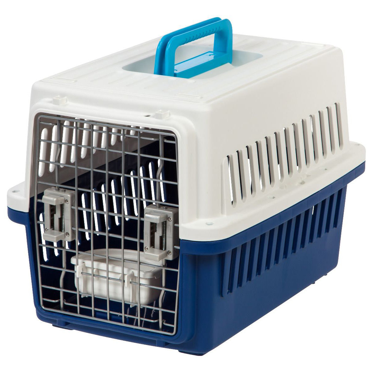 IRIS USA 302020 21 Inch Medium Deluxe Pet Travel Carrier with Carry Handle, Navy