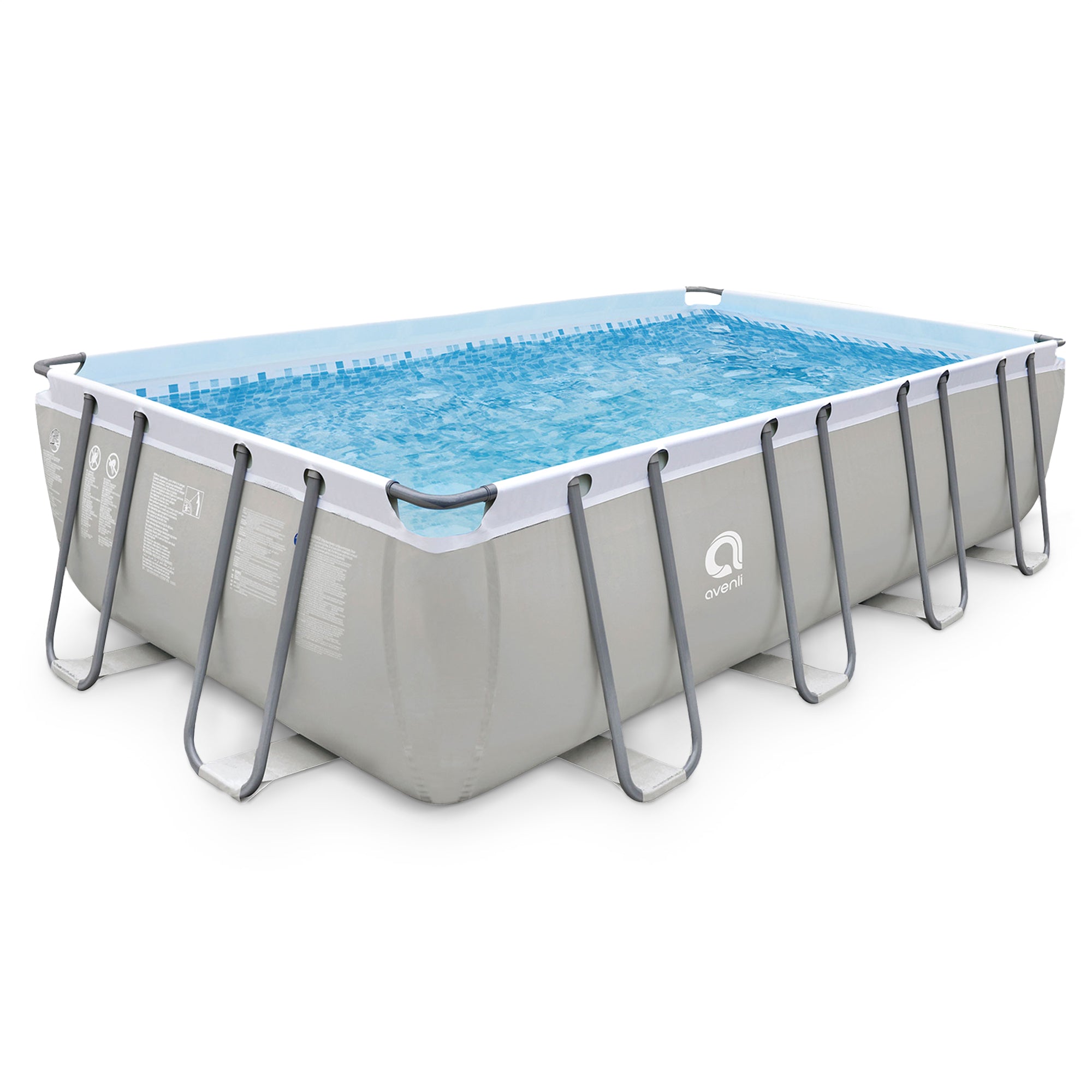 JLeisure 17776 18 x 10 Foot Above Ground Rectangular Steel Frame Swimming Pool - VMInnovations