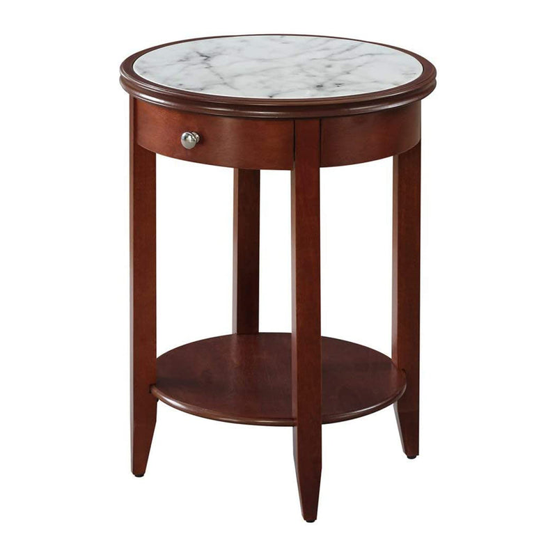 Convenience Concepts American Heritage Baldwin End Table with Drawer, Black