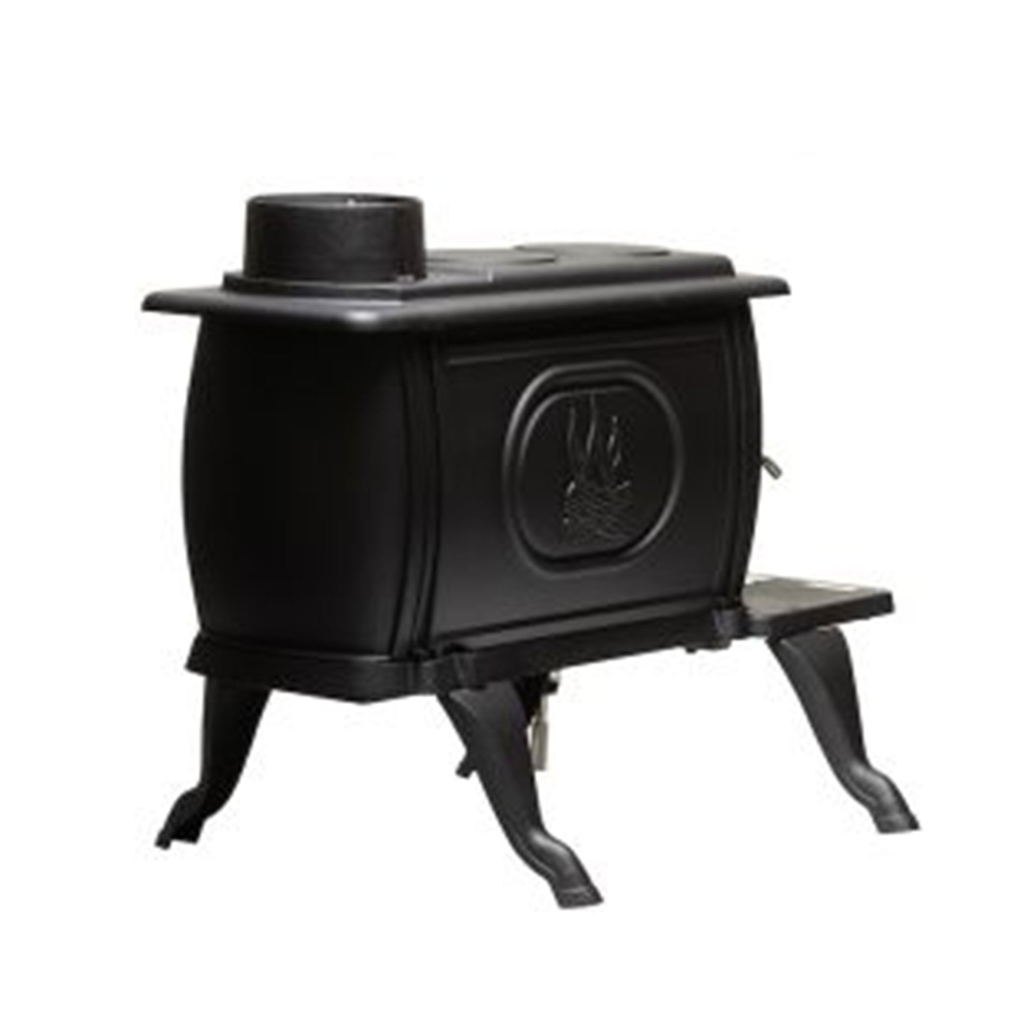 US Stove Company Rustic 900 Square Foot Clean Burning Cast Iron Log Wood Stove - VMInnovations