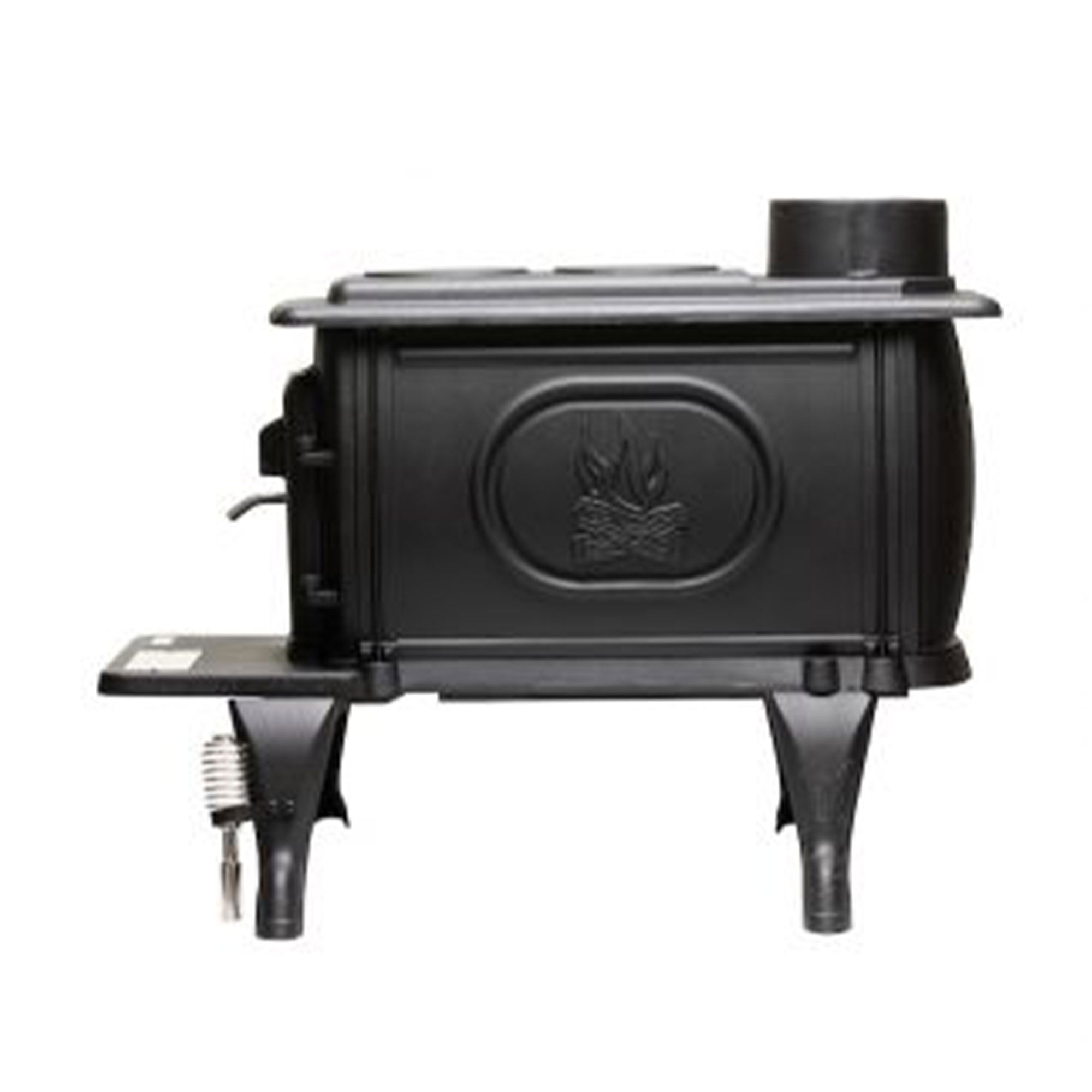 US Stove Company Rustic 900 Square Foot Clean Burning Cast Iron Log Wood Stove - VMInnovations