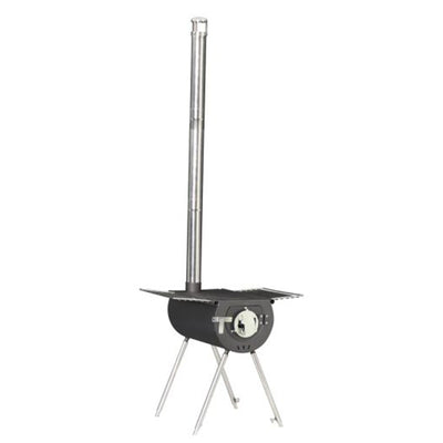 US Stove Company Caribou Backpacker 14 Inch Camp Stove with Extendable Legs
