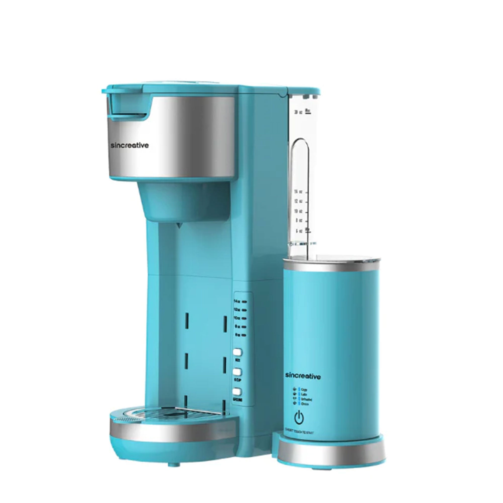 Sincreative Single Coffee Maker Cappuccino Machine w/ Milk Frother (Open Box) - VMInnovations