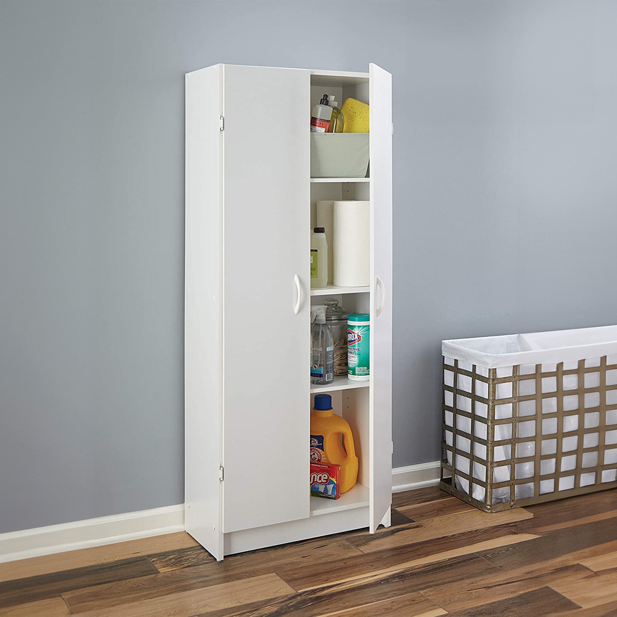 ClosetMaid 12.5 x 24 x 59.5 Inch Adjustable 4 Shelf Pantry Cabinet (Open Box)
