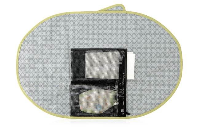 Clic-It Smart Diaper Hand Travel Bag System Green - Open Bag