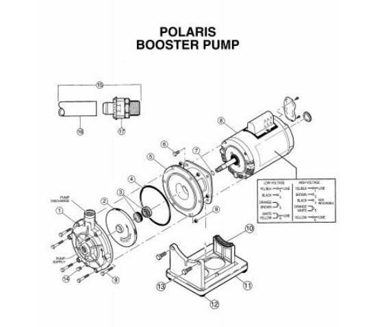 POLARIS P5 Booster Pump Volute Swimming Pool Cleaner Original-Open Box