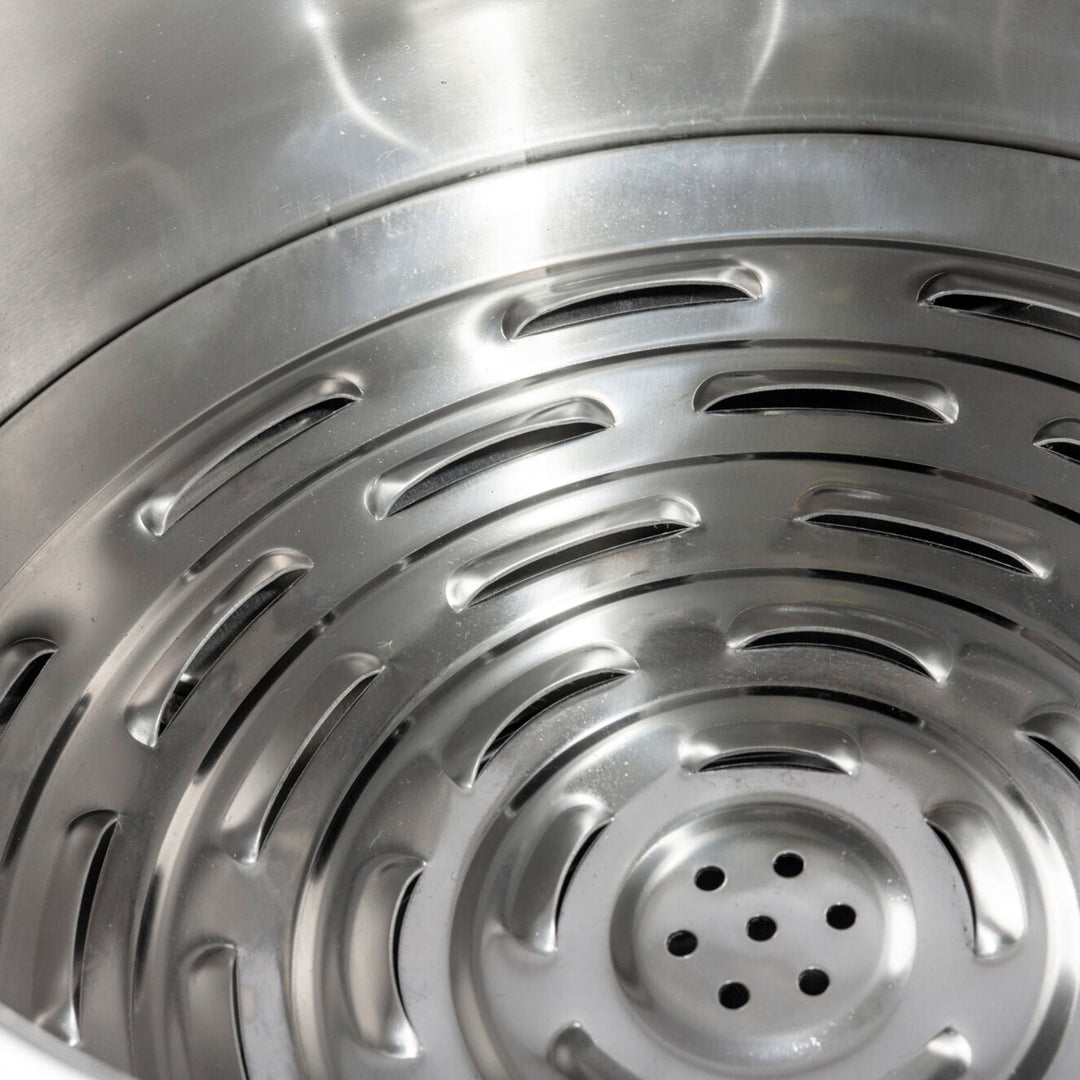 Flame Engine 19" Circular Smokeless Fire Pit w/Carry Bag, 304 Stainless Steel - VMInnovations