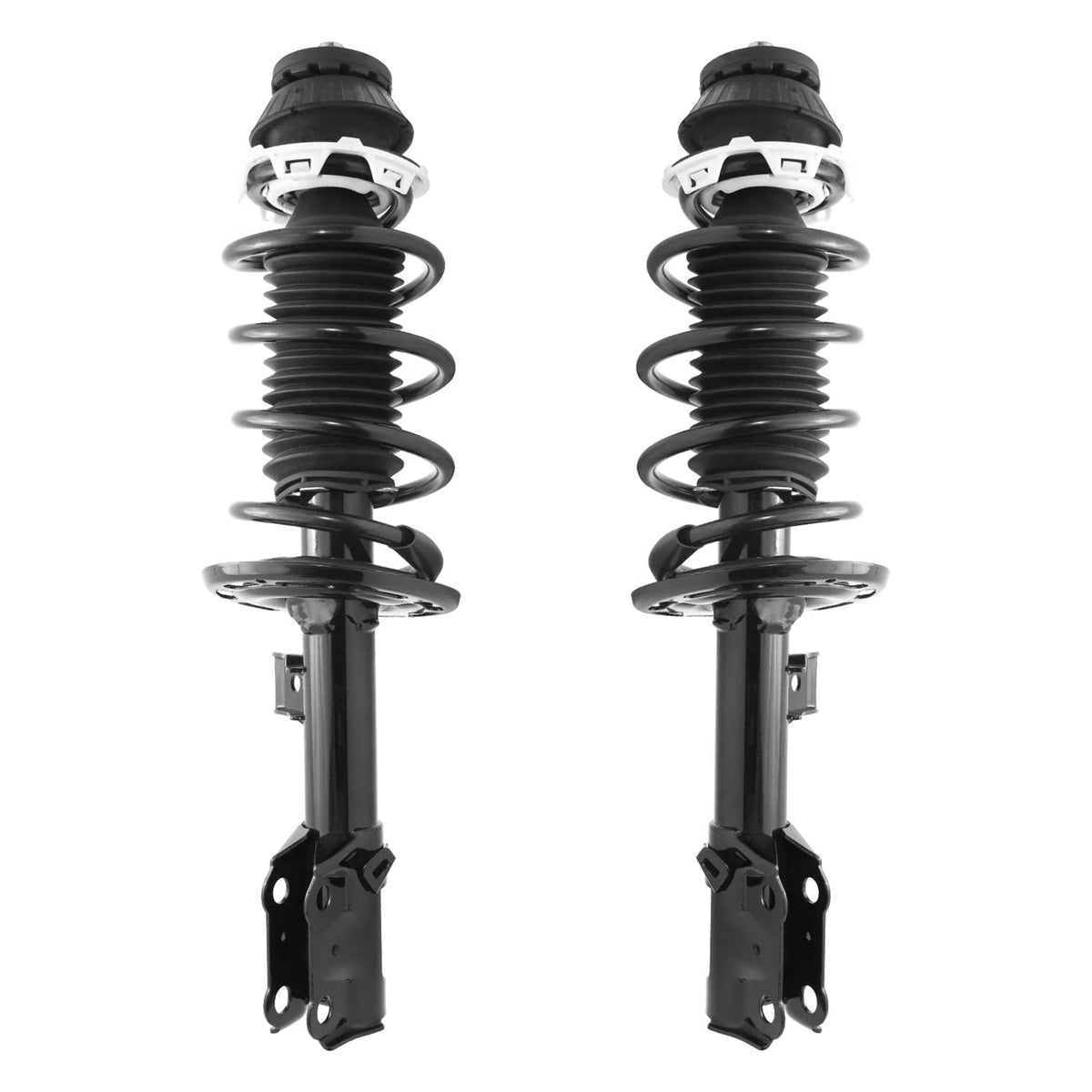 Unity Automotive Complete Front 2 Wheel Strut Kit Compatible with 2006-2008 Honda Fit Models, Black
