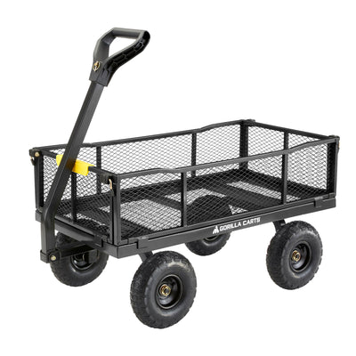 Gorilla Cart Heavy Duty Steel Utility Wagon Cart, 900 lb. Capacity (Open Box)