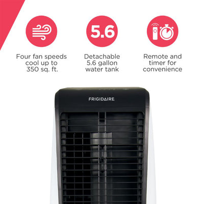 Frigidaire 2 in 1 Evaporative Air Cooler with 5 Gallon Water Tank, White (Used)