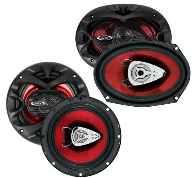 BOSS CH6530 6.5" 300W and 6x9" CH6920 350W Car Coaxial Speakers Audio Package