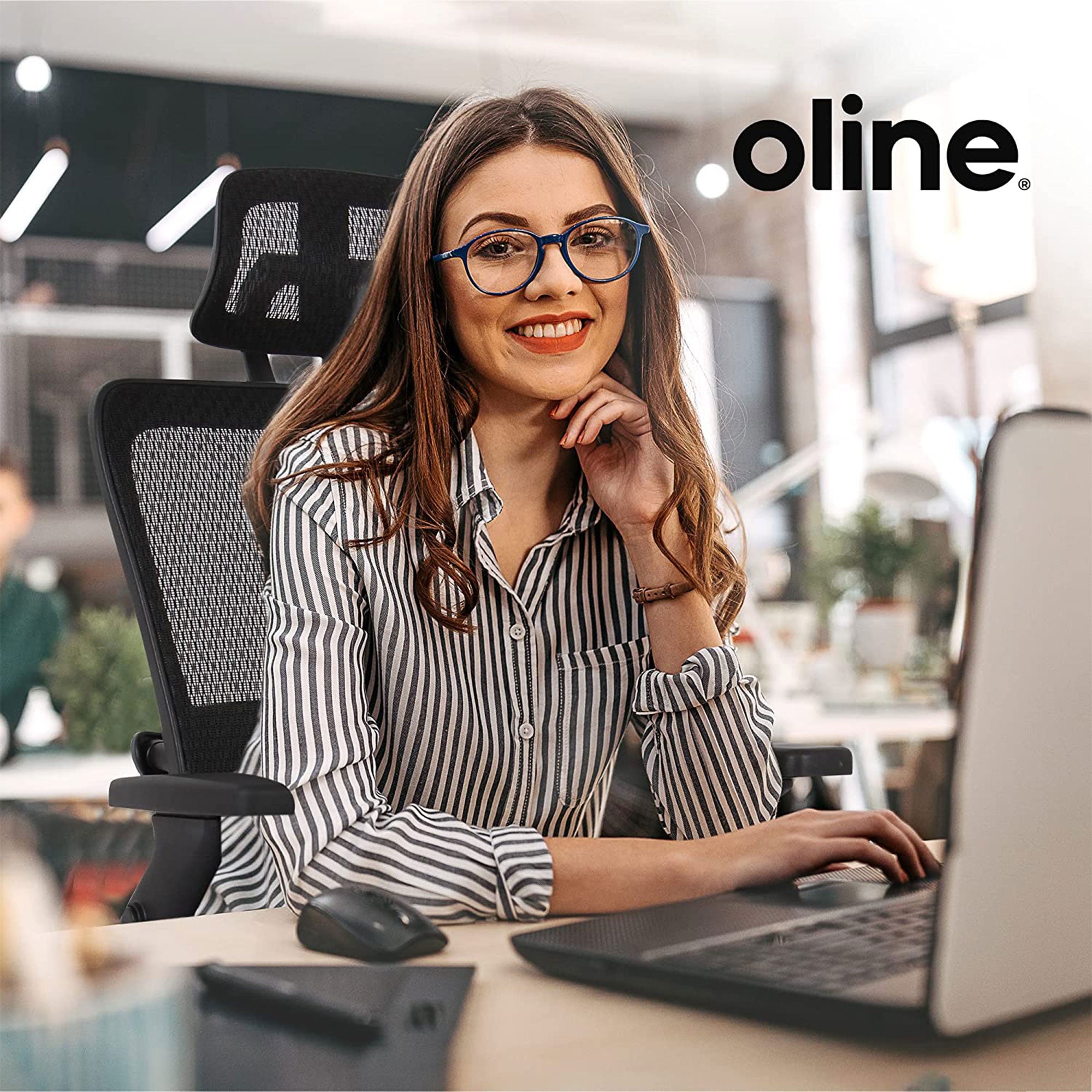 Oline ErgoMax Ergonomic Swivel Office Chair w/ Lumbar Support (For Parts) - VMInnovations