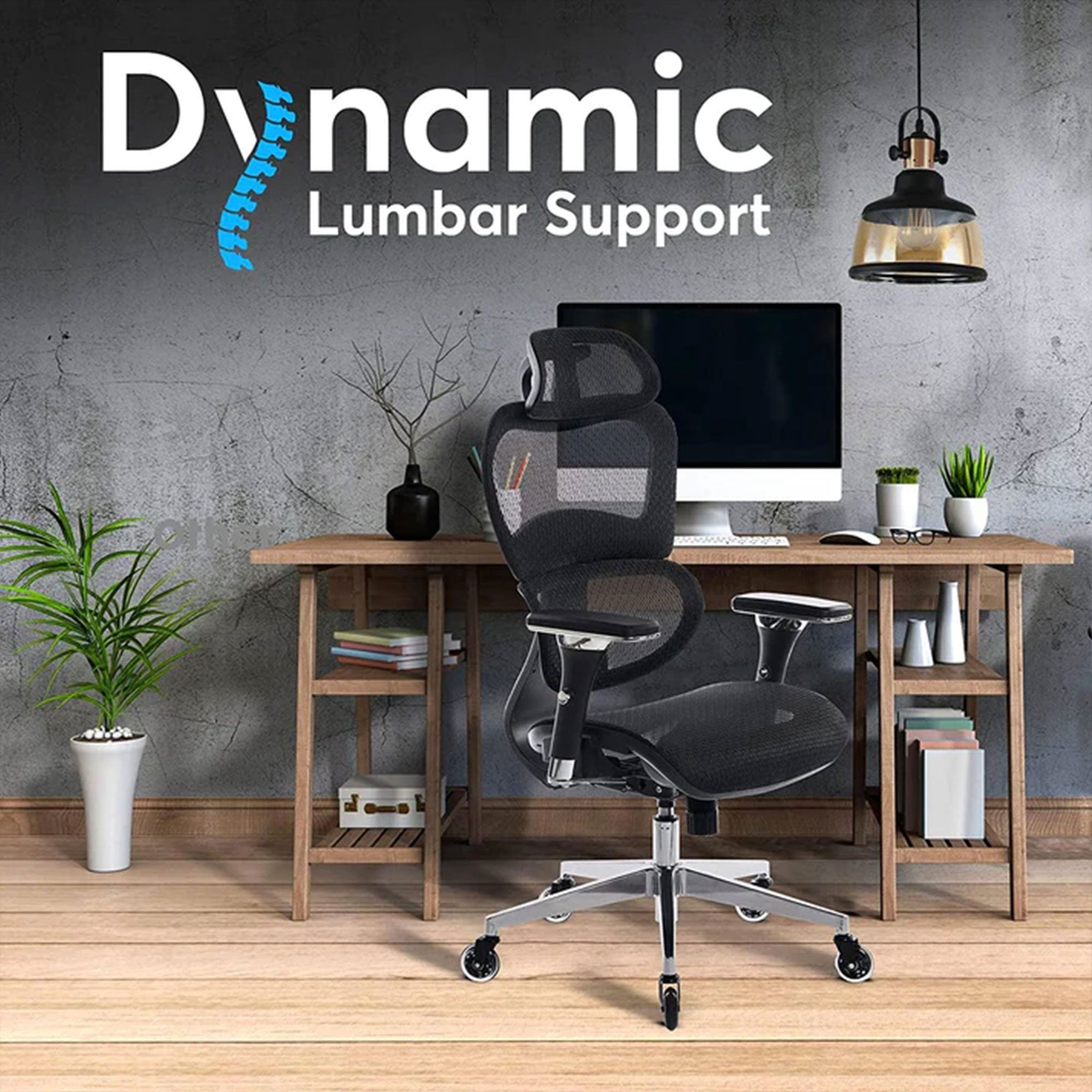 Oline ErgoPro Ergonomic Office Chair with Breathable Mesh Material (Open Box) - VMInnovations
