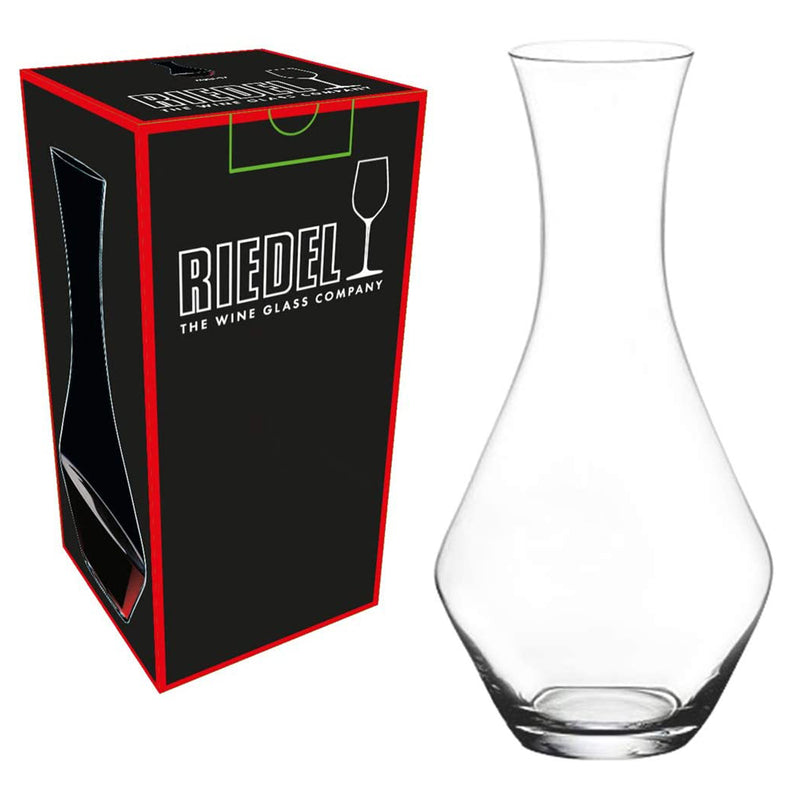 Riedel Classic 34.25 Oz Merlot Red Wine Decanter with Stemmed Glasses, 4 Pieces