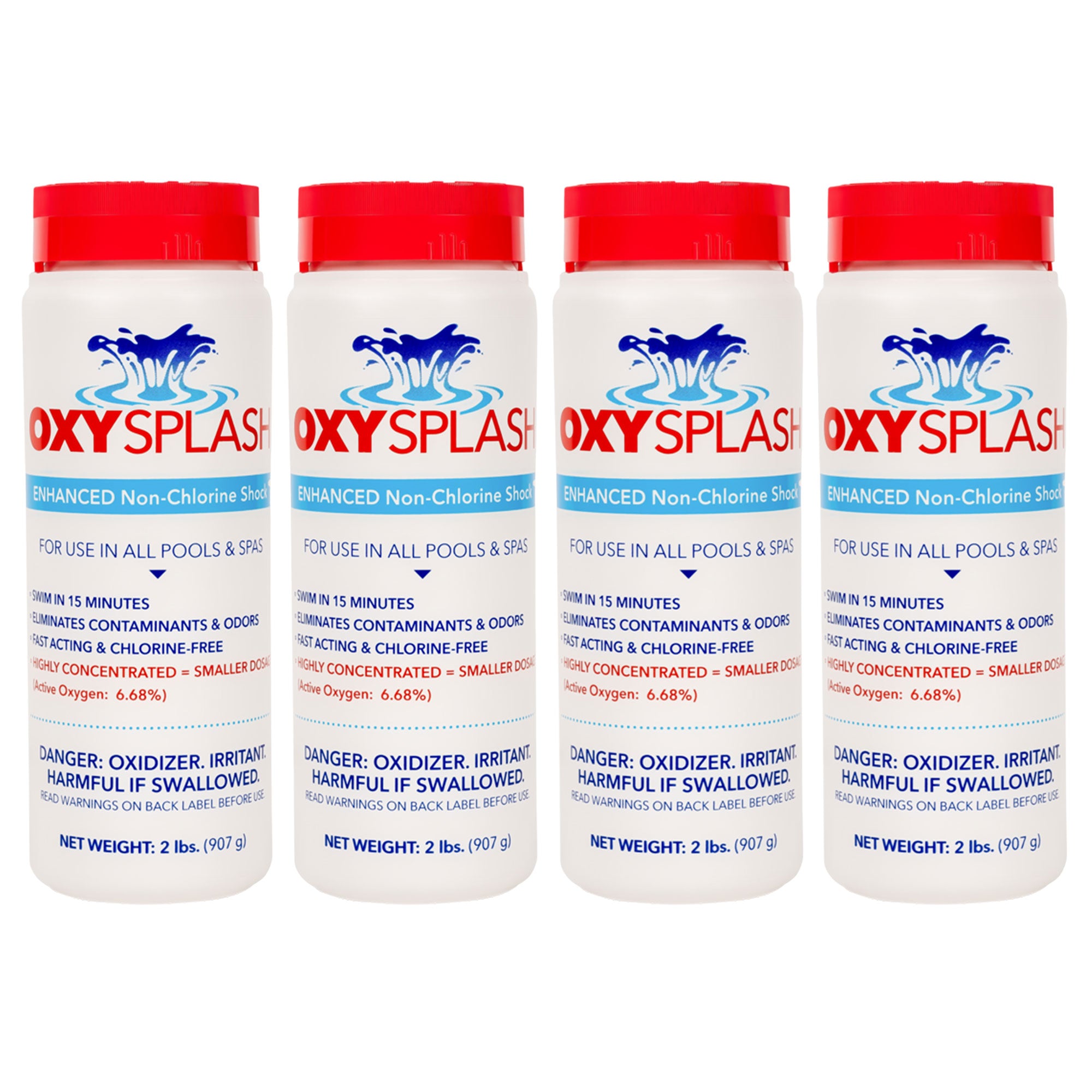 API OXSP2 Oxy Splash Swimming Pool Water Treatment Blend, 2 Pounds (4 Pack) - VMInnovations